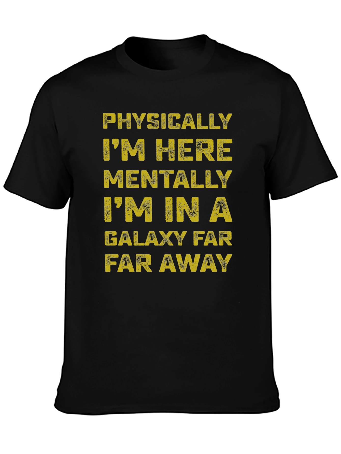 Galaxy Far Away Graphic Tee - Black
