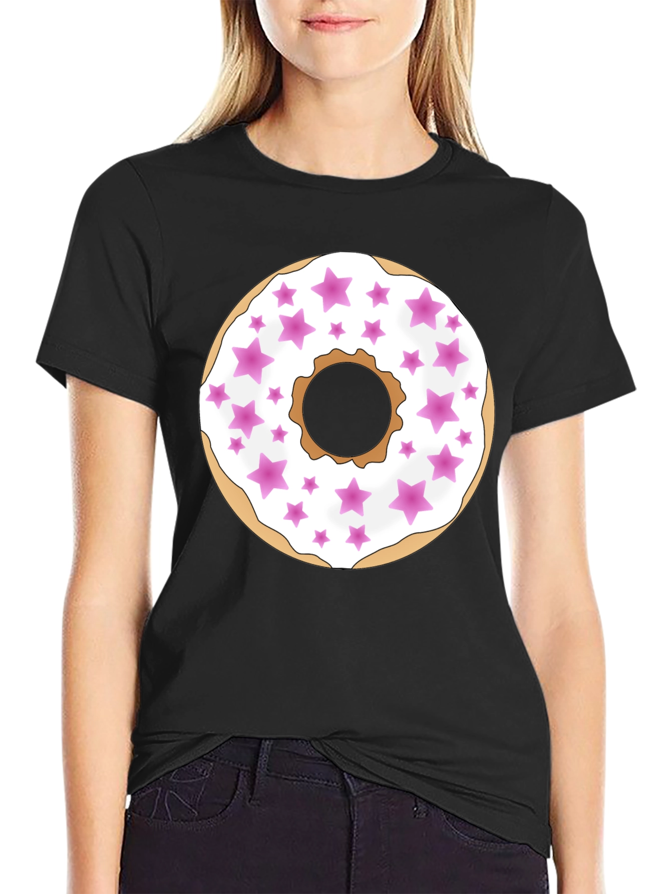 Donut Star Graphic Tee - Sweet Style