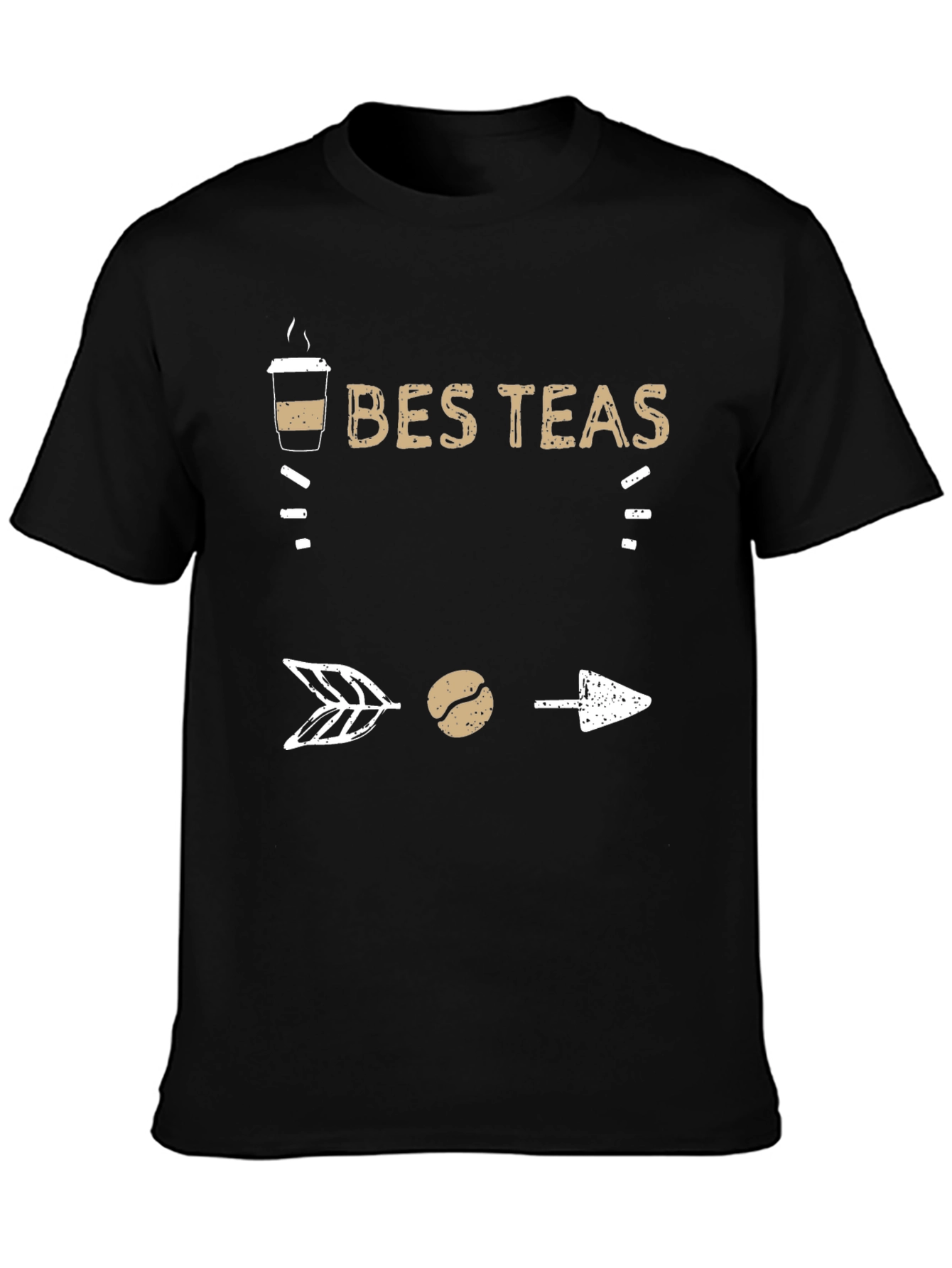 Best Teas T-Shirt - Coffee Bean Arrow Design
