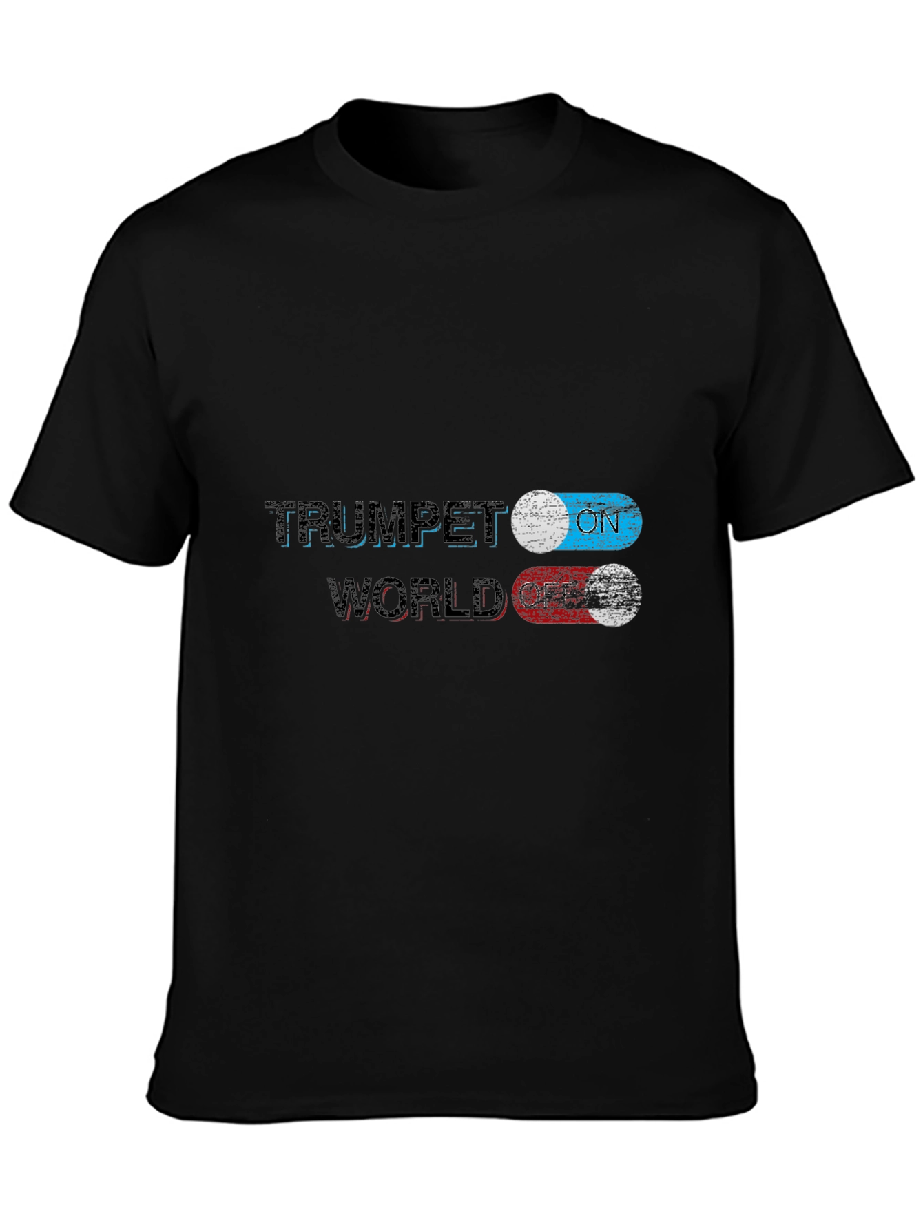 Trumpet ON World OFF Graphic T-Shirt
