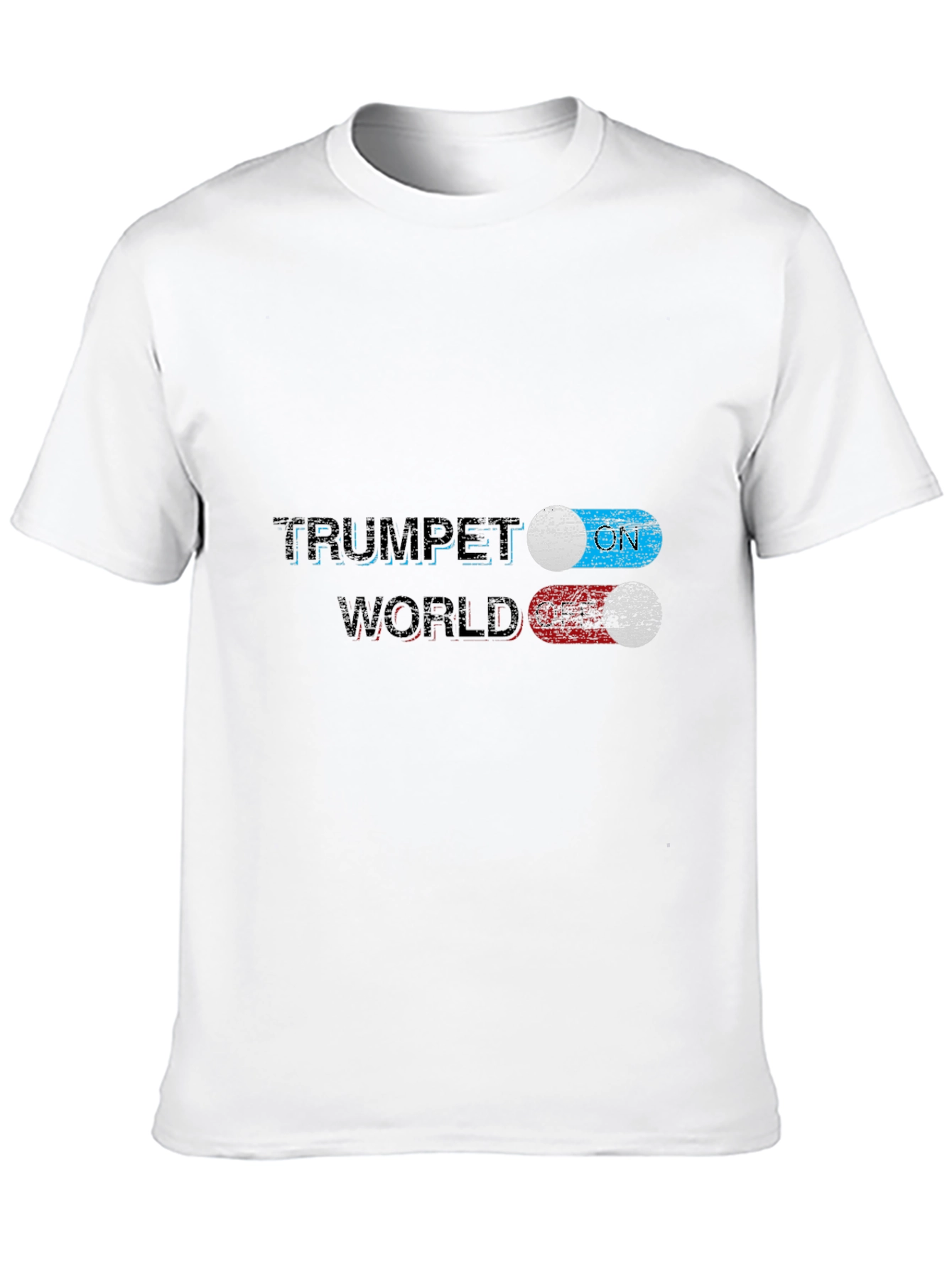 Trumpet ON World OFF Graphic T-Shirt