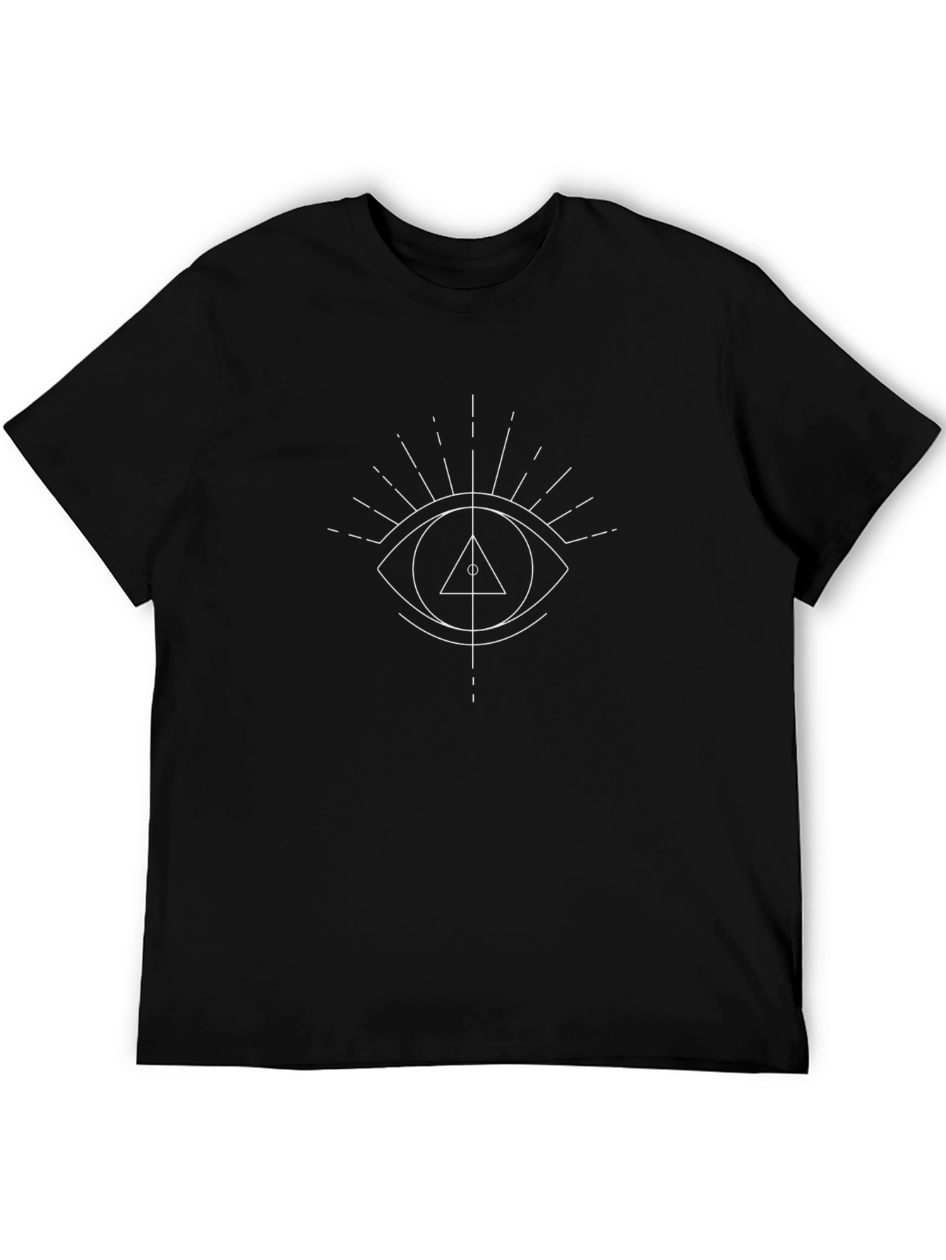 Mystic Eye Graphic Tee - Stylish Black Cotton Shirt