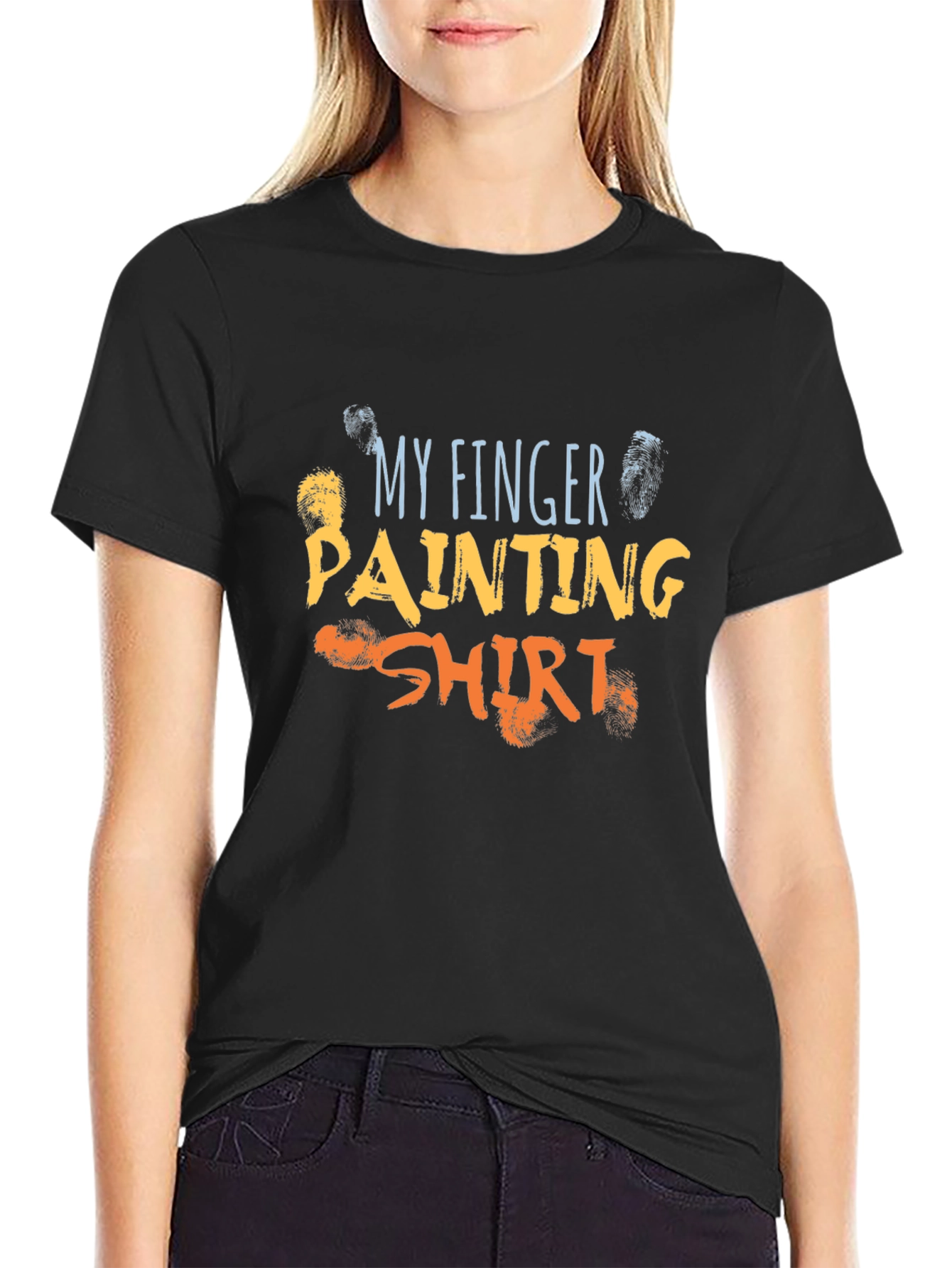 Finger Painting Shirt - Artistic Fun Apparel