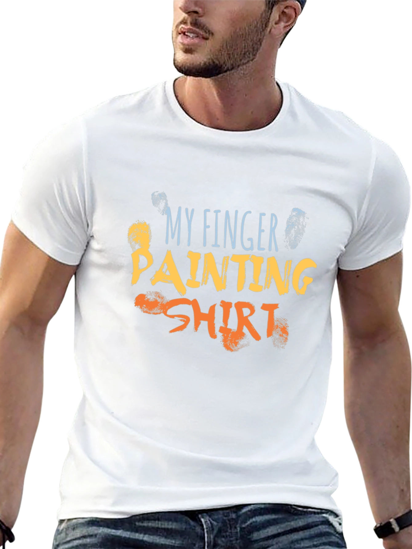 Finger Painting Shirt - Artistic Fun Apparel