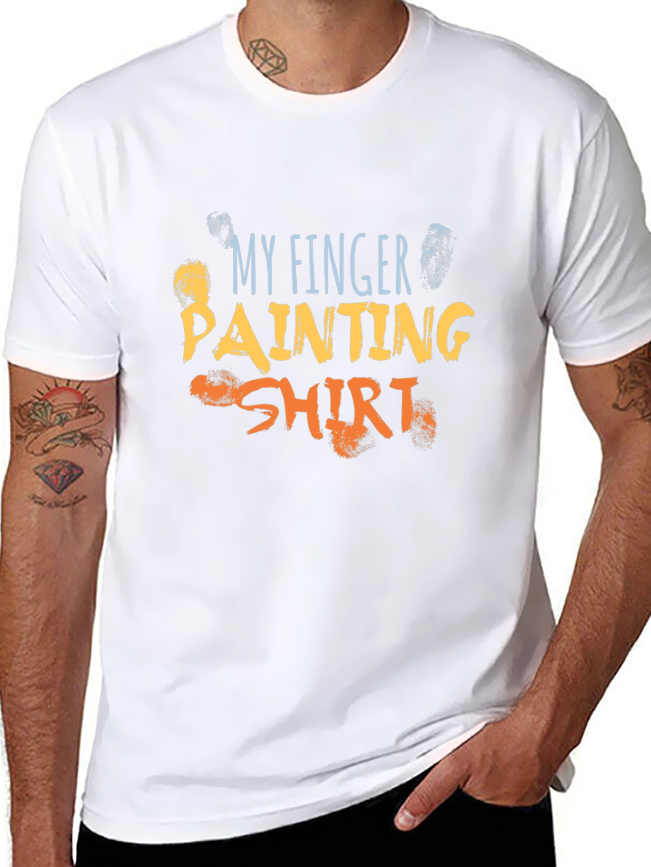 Finger Painting Shirt - Artistic Fun Apparel