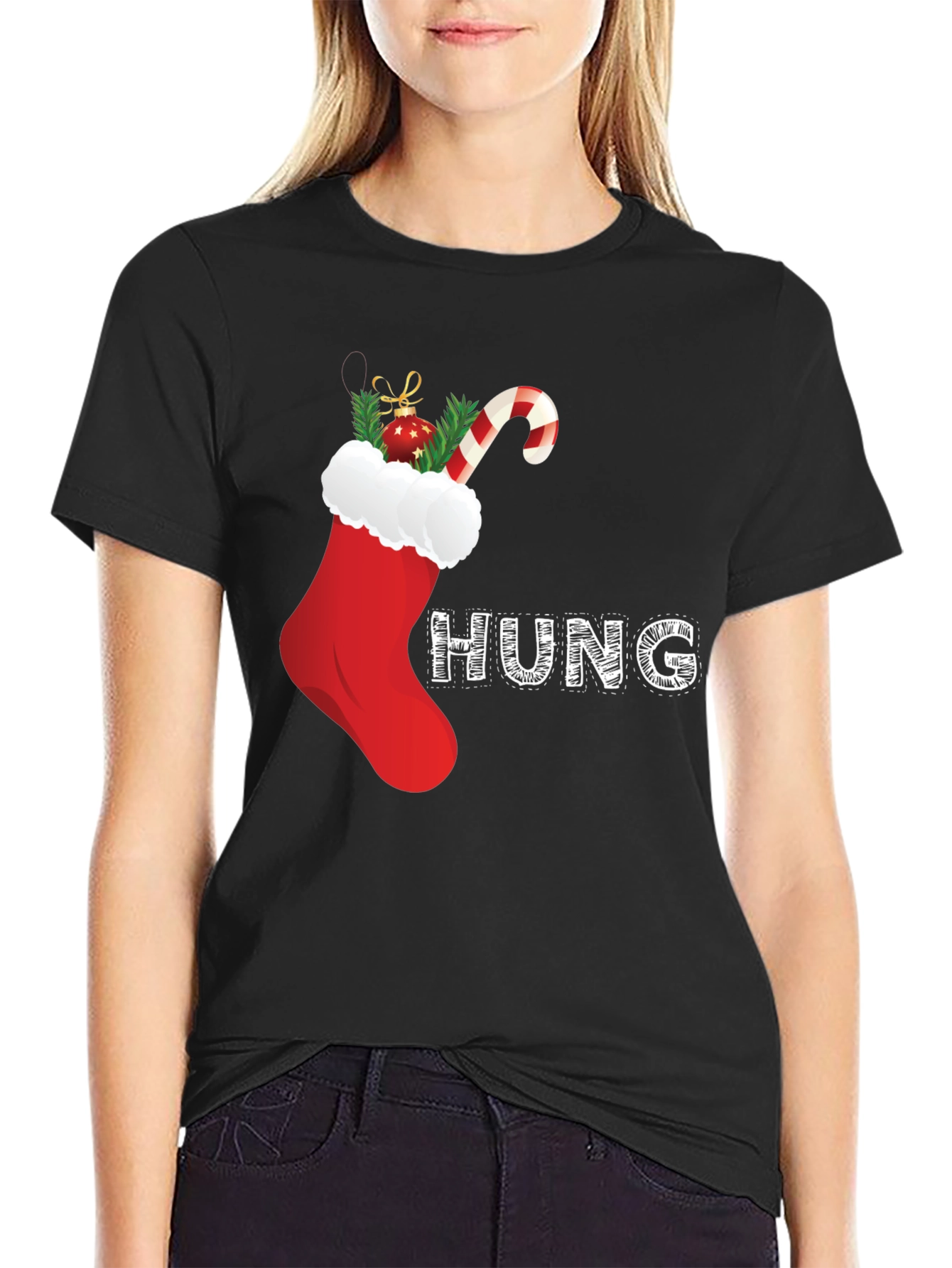 Festive Christmas Stocking T-Shirt