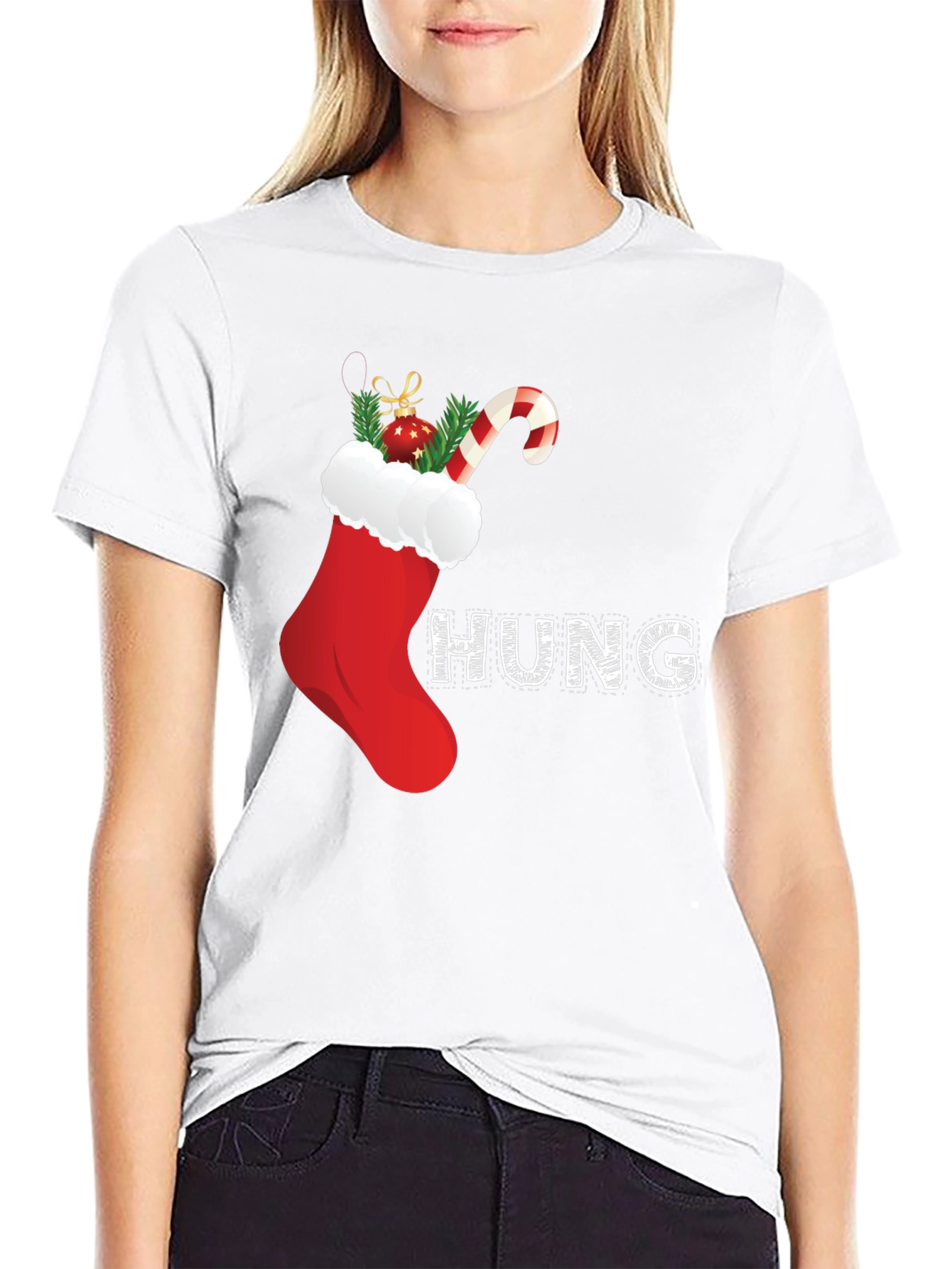 Festive Christmas Stocking T-Shirt