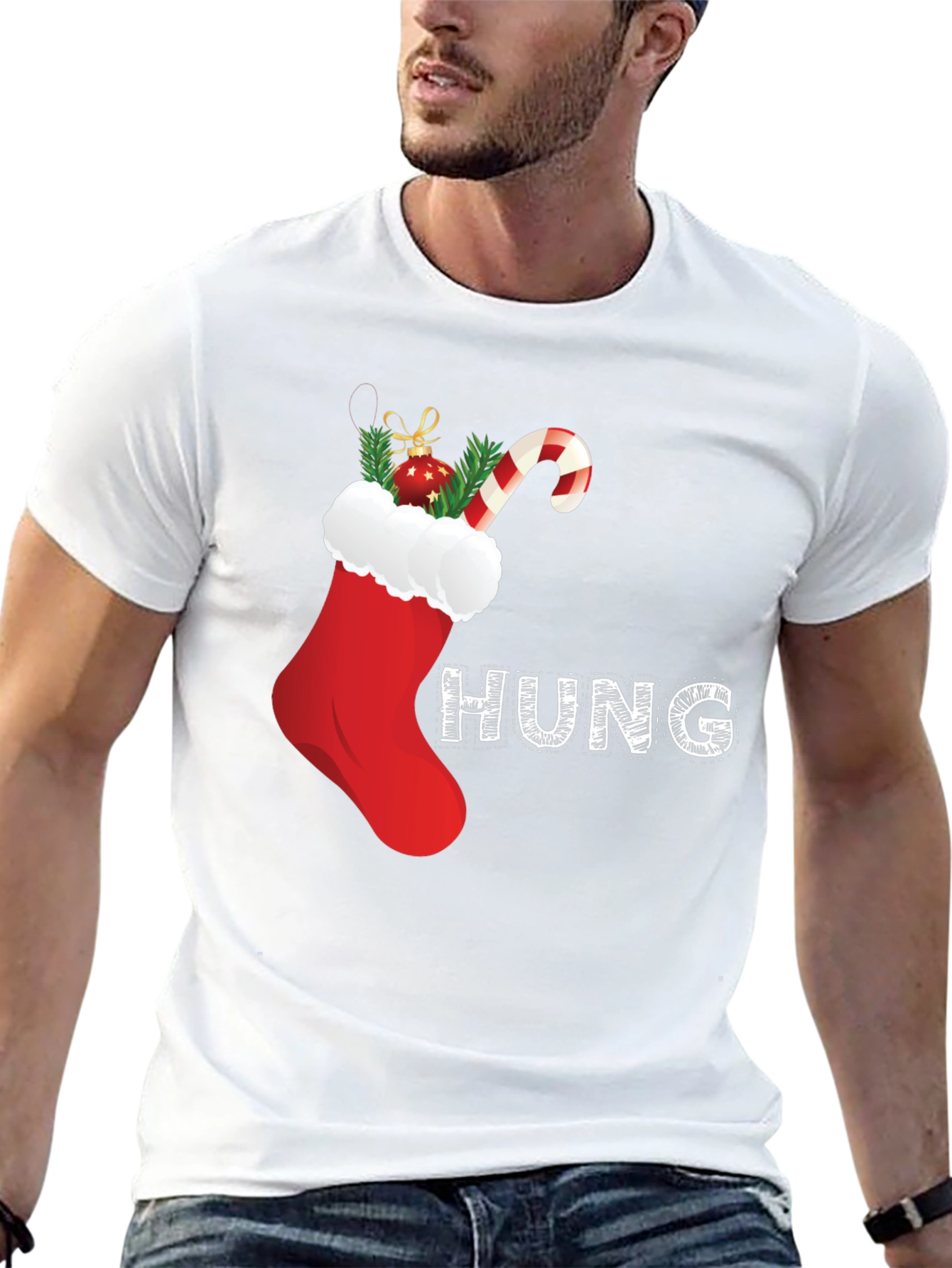 Festive Christmas Stocking T-Shirt