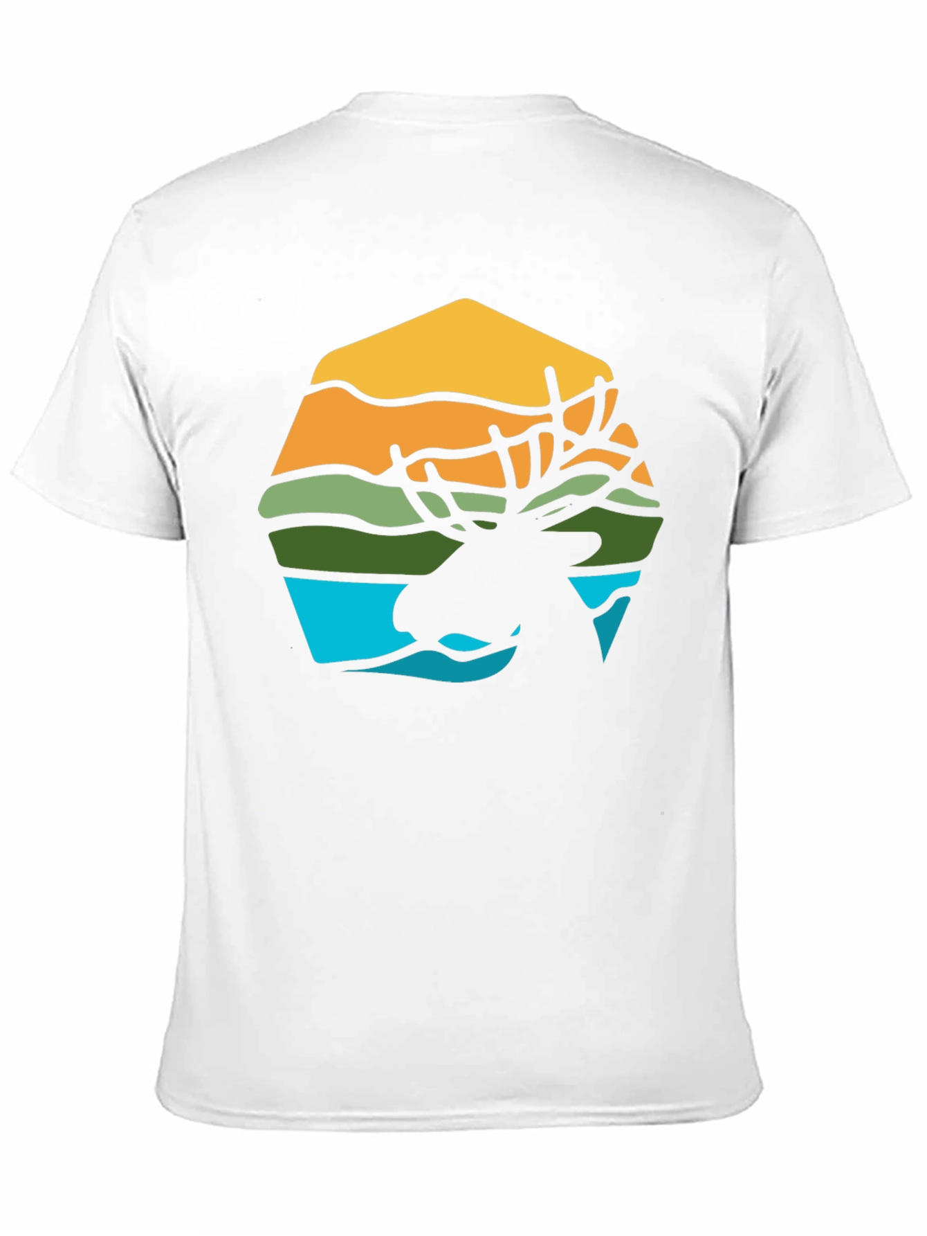 Moose Silhouette Graphic Tee - Nature Inspired Design