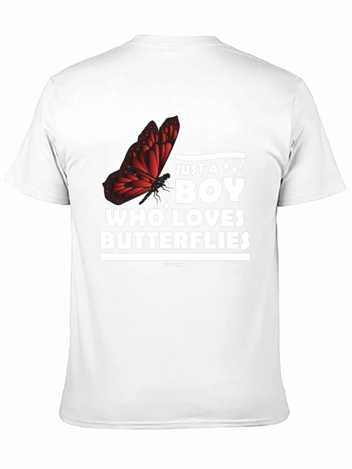 Boy Who Loves Butterflies Graphic Tee