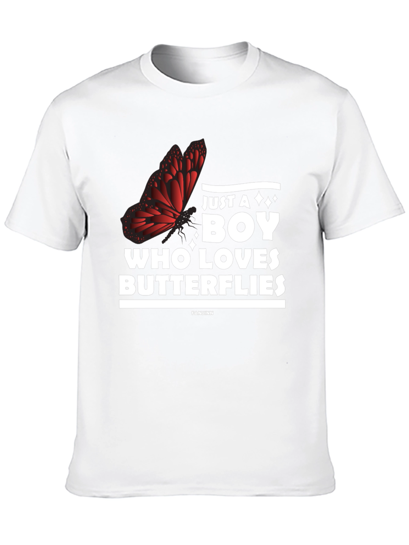 Boy Who Loves Butterflies Graphic Tee