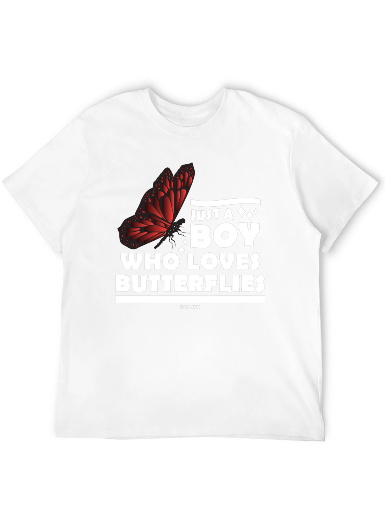 Boy Who Loves Butterflies Graphic Tee