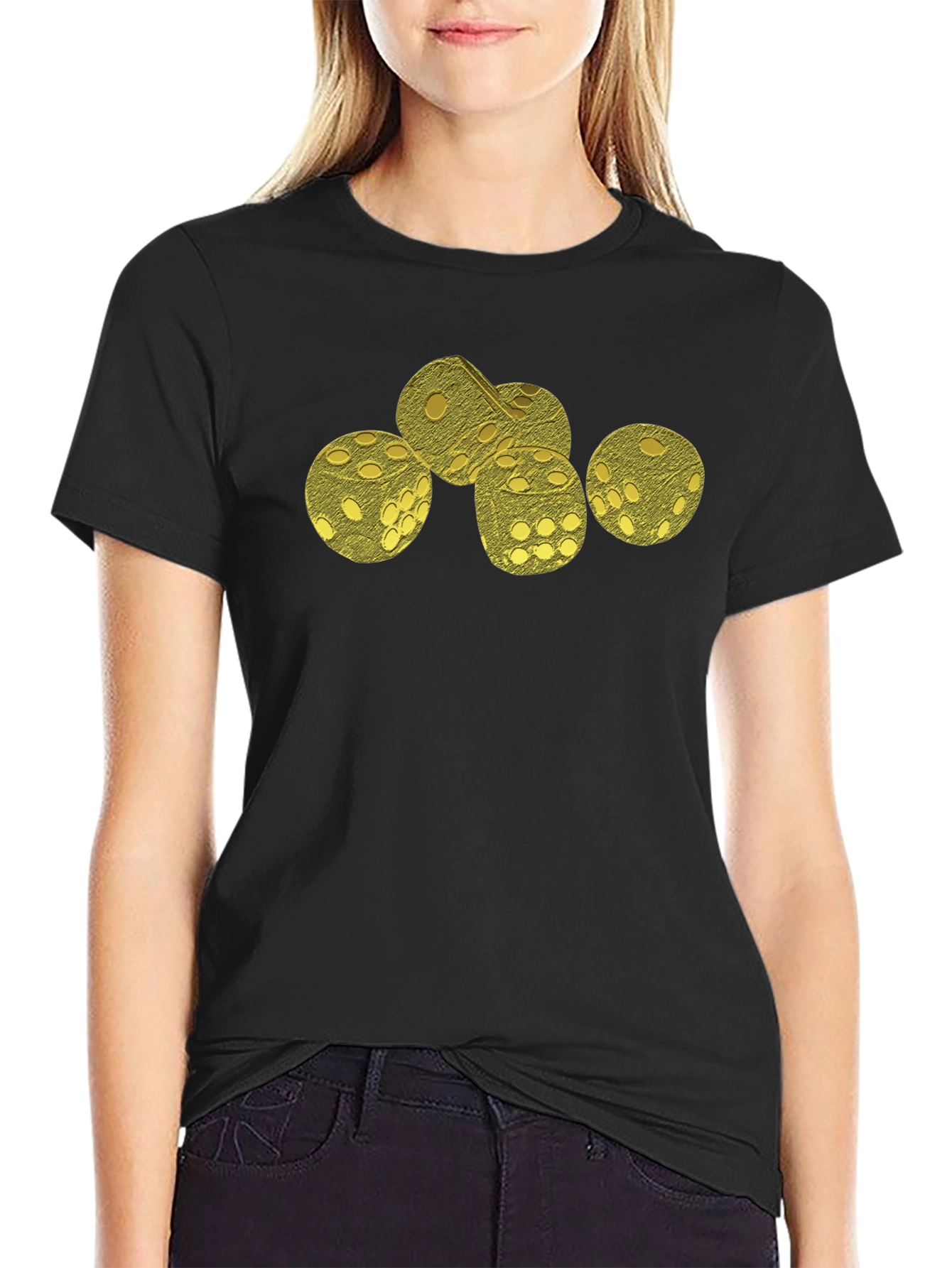 Dice Graphic Black T-Shirt