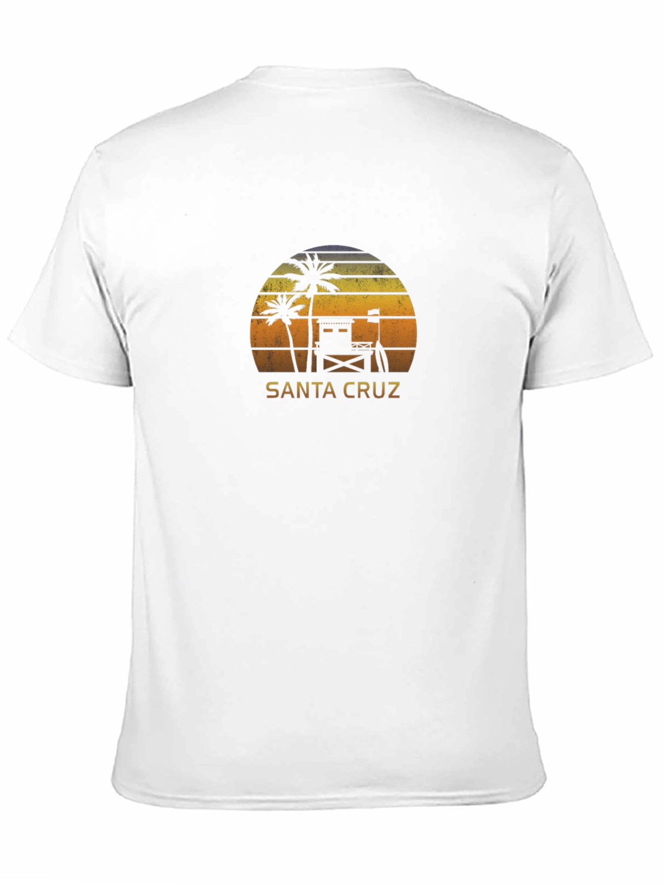 Santa Cruz Beach Sunset Graphic Tee - Black