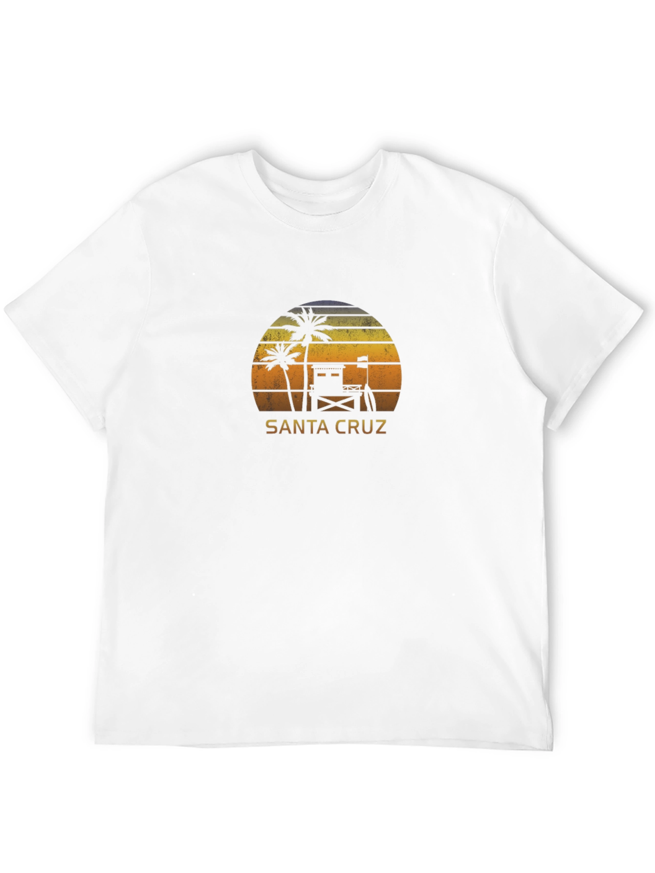 Santa Cruz Beach Sunset Graphic Tee - Black