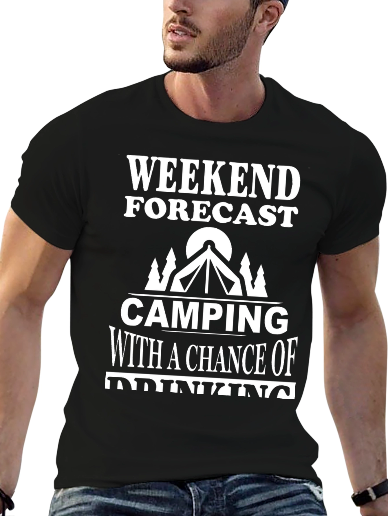 Camping & Drinking T-Shirt - Weekend Forecast