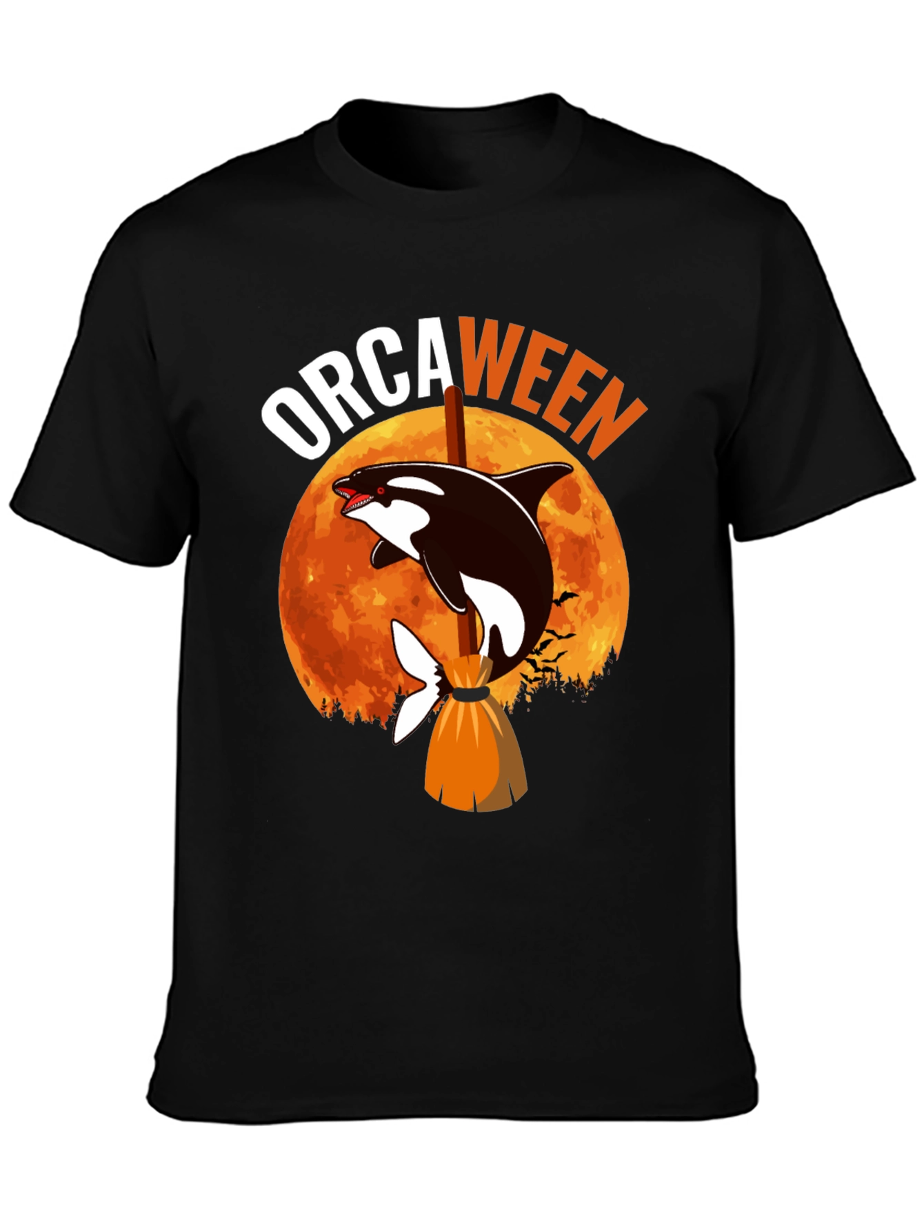 Orcaween T-Shirt - Halloween Killer Whale Witch Tee