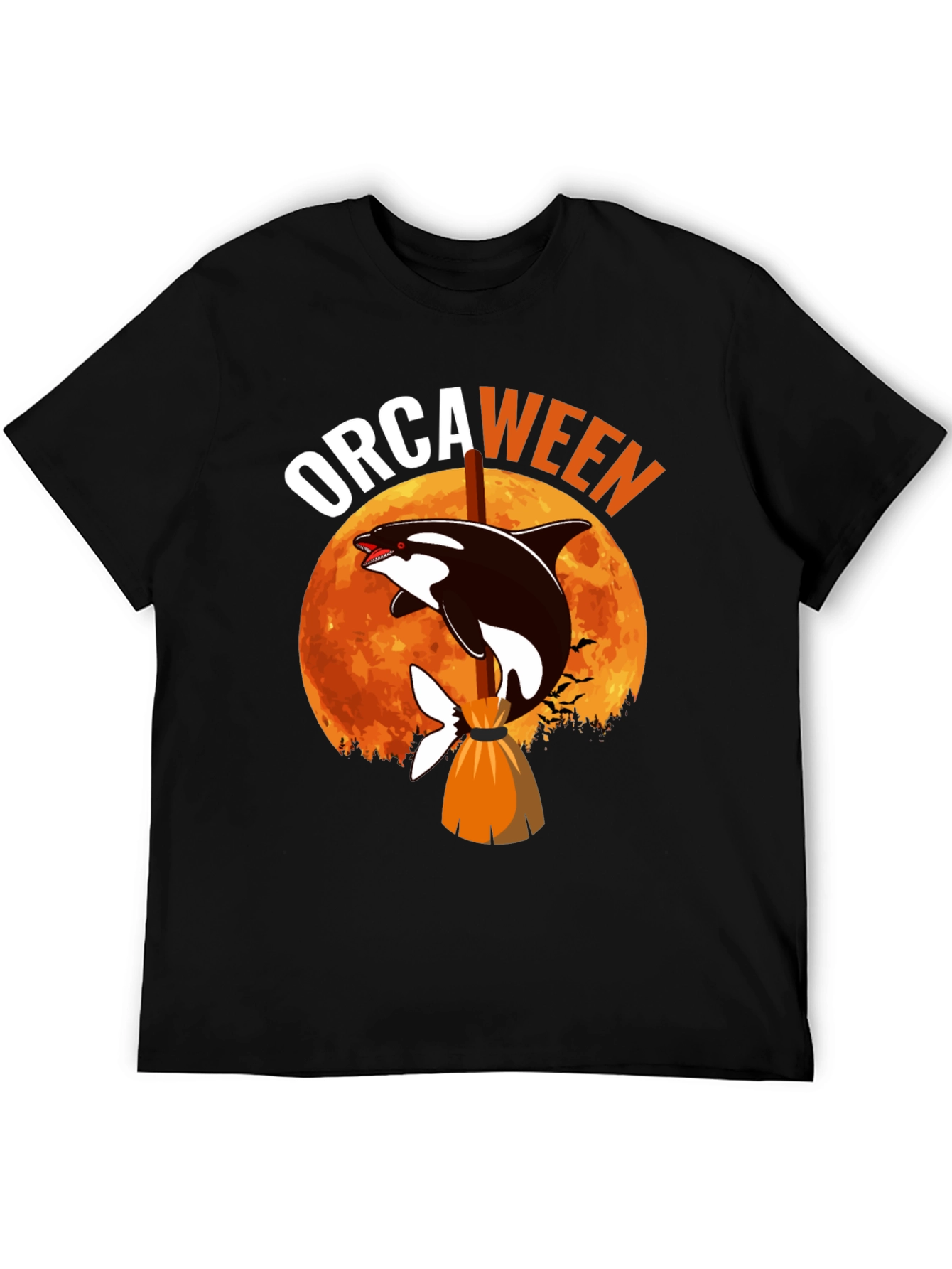 Orcaween T-Shirt - Halloween Killer Whale Witch Tee