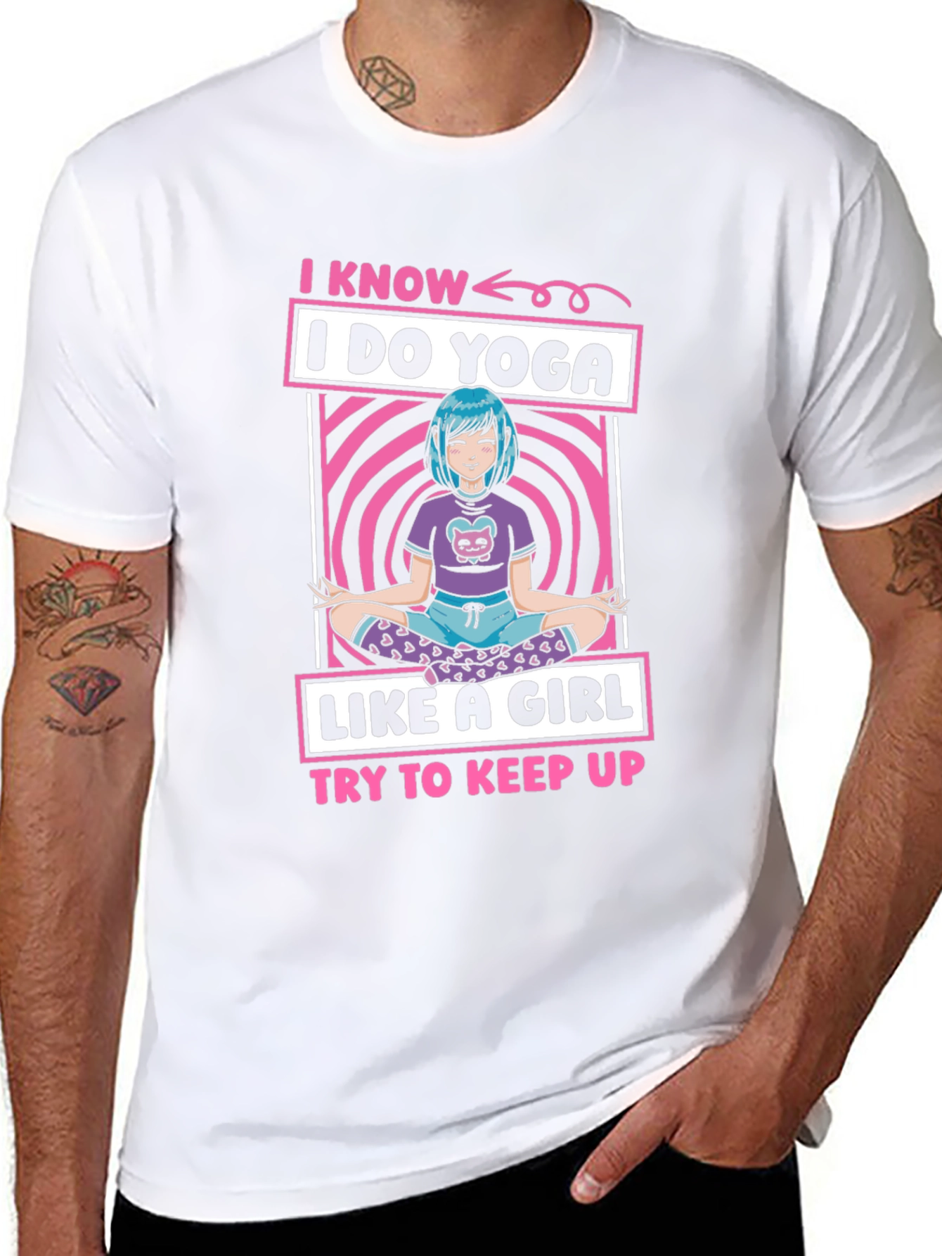 I Know I Do Yoga Like a Girl T-Shirt