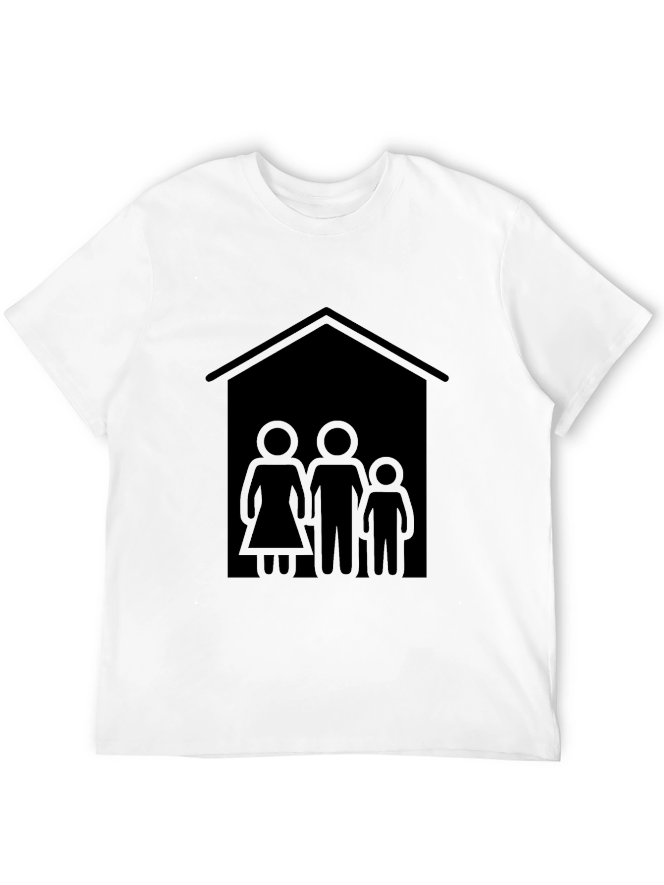 Family House T-Shirt - Black Tee