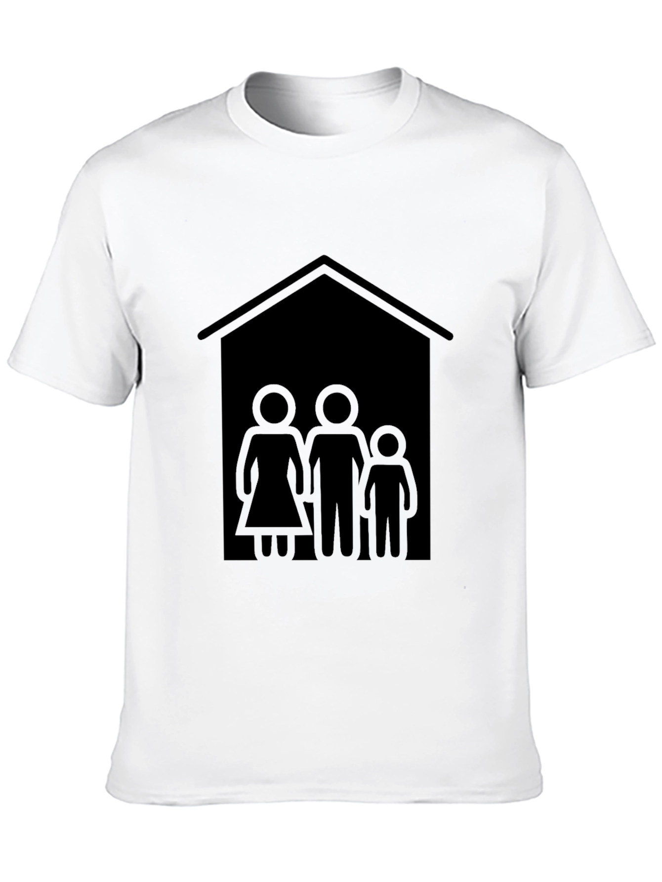 Family House T-Shirt - Black Tee