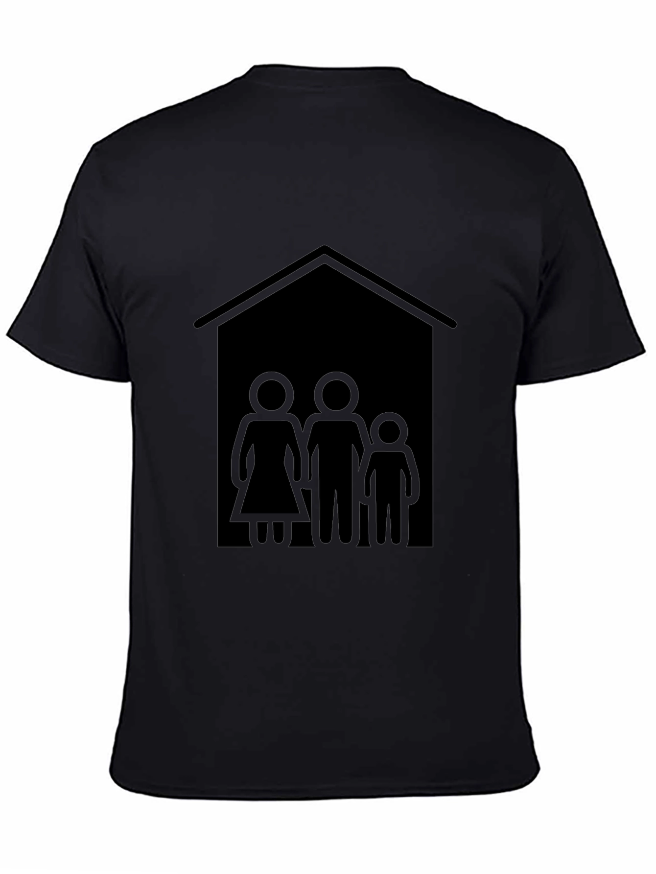 Family House T-Shirt - Black Tee