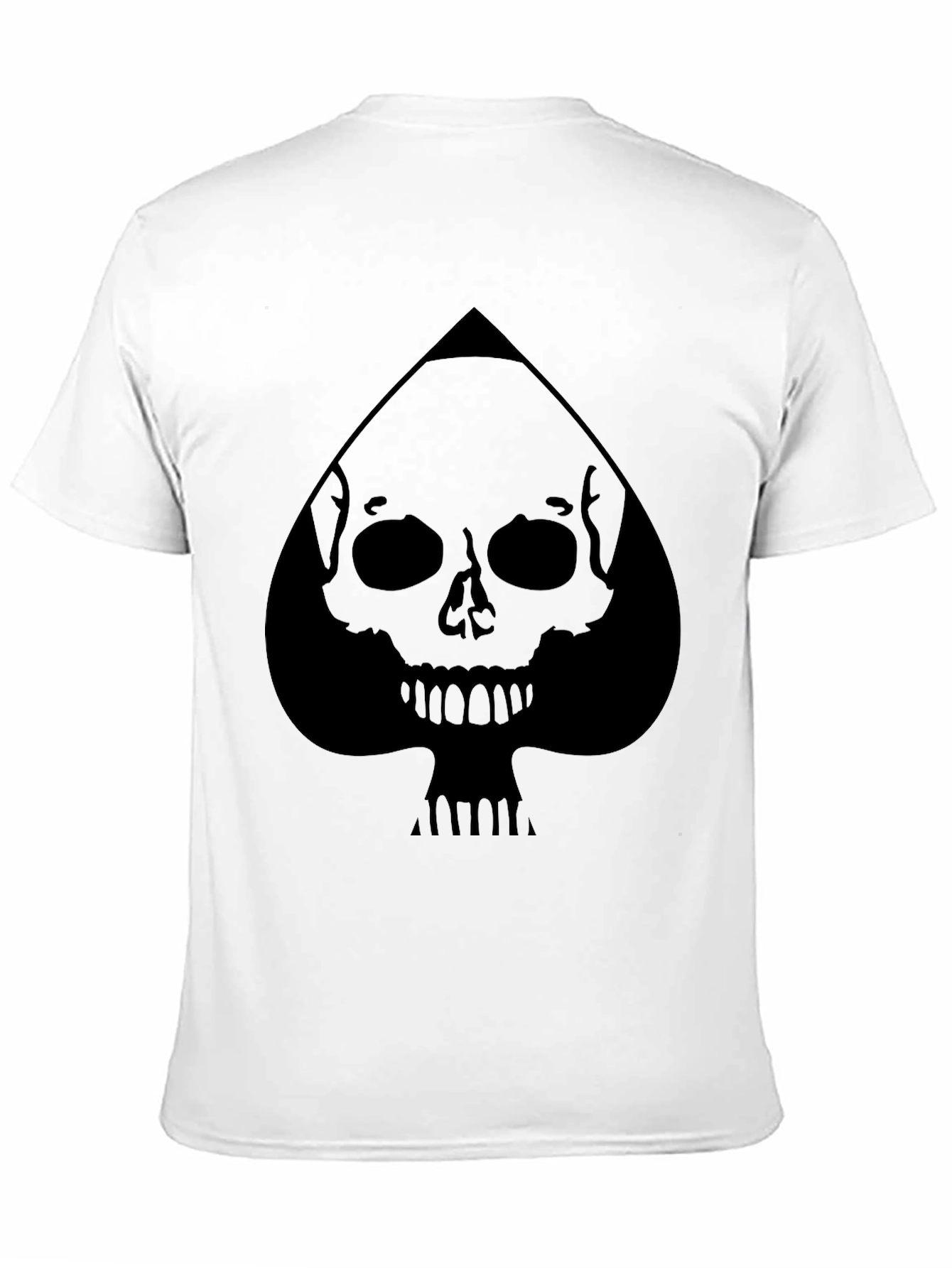 Skull Spade Graphic Tee - Mens Black T-Shirt