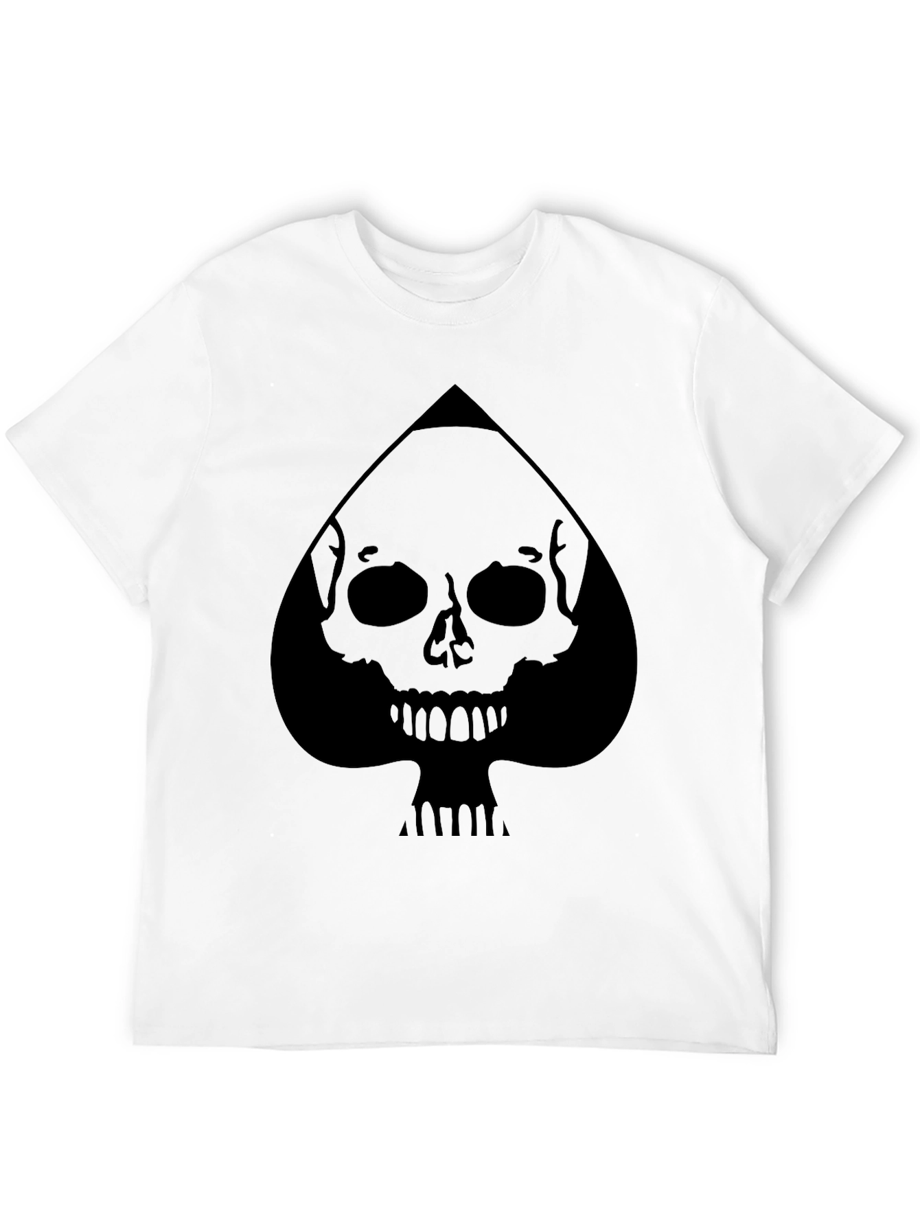 Skull Spade Graphic Tee - Mens Black T-Shirt
