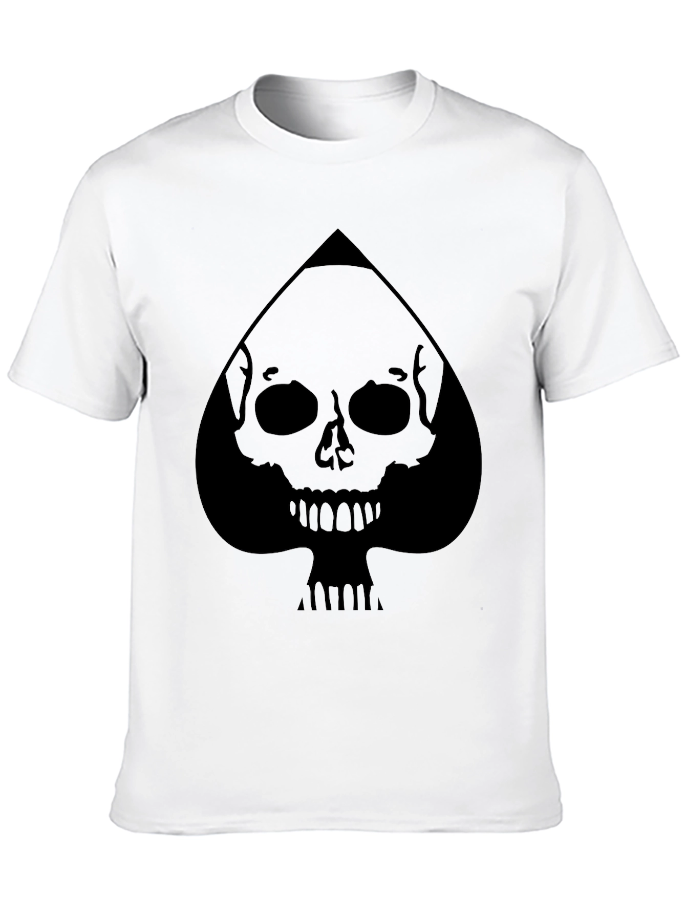 Skull Spade Graphic Tee - Mens Black T-Shirt