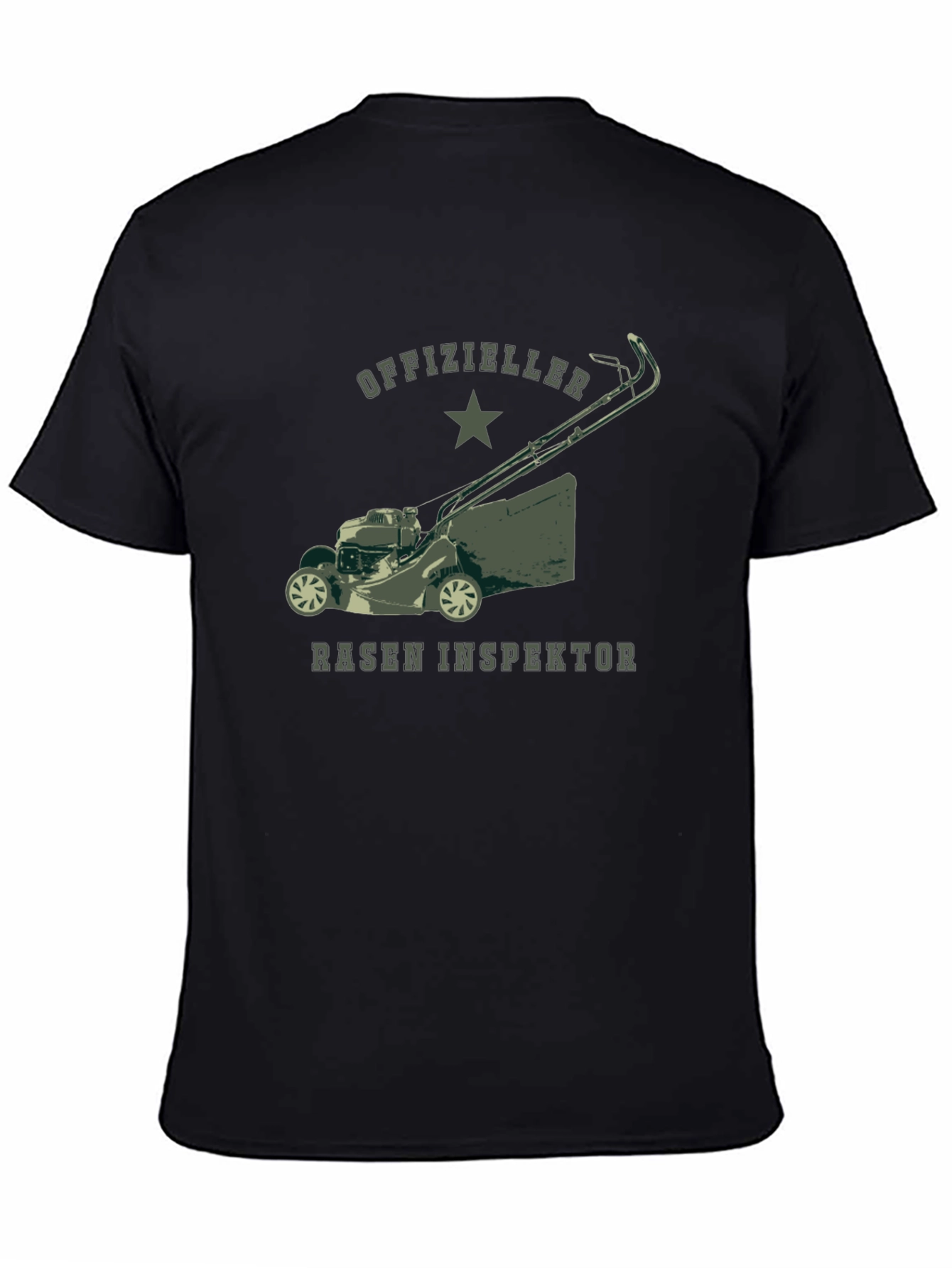 Officially Lawn Inspector Tee - Black T-Shirt