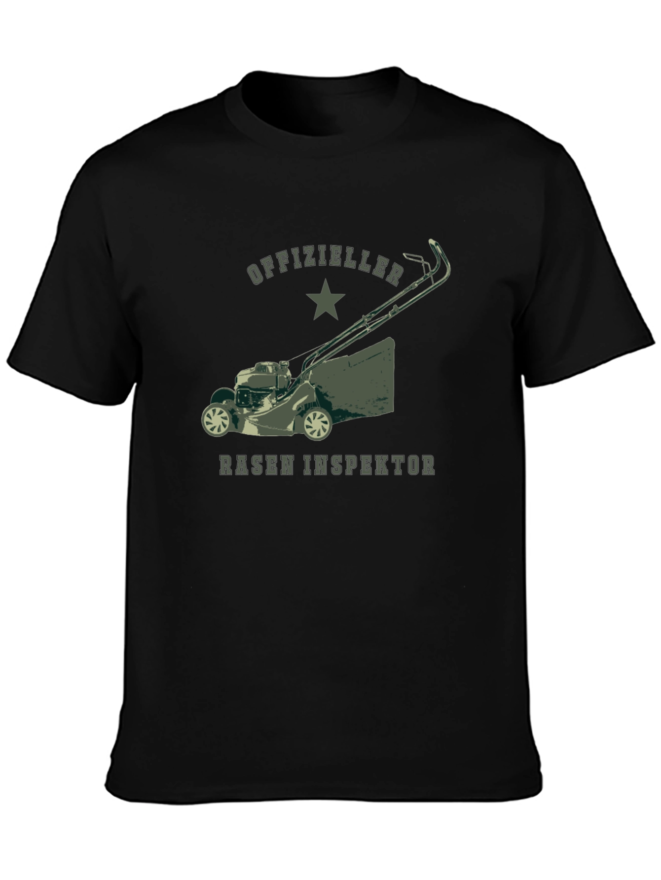 Officially Lawn Inspector Tee - Black T-Shirt