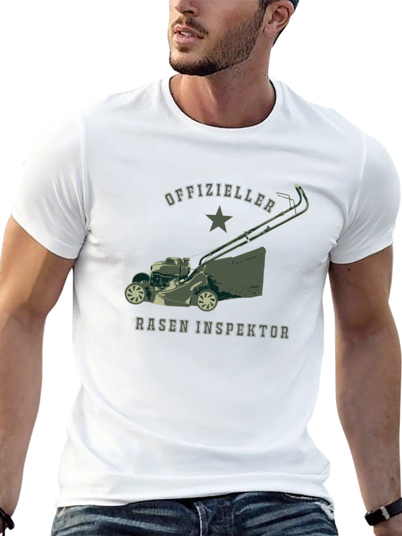 Officially Lawn Inspector Tee - Black T-Shirt