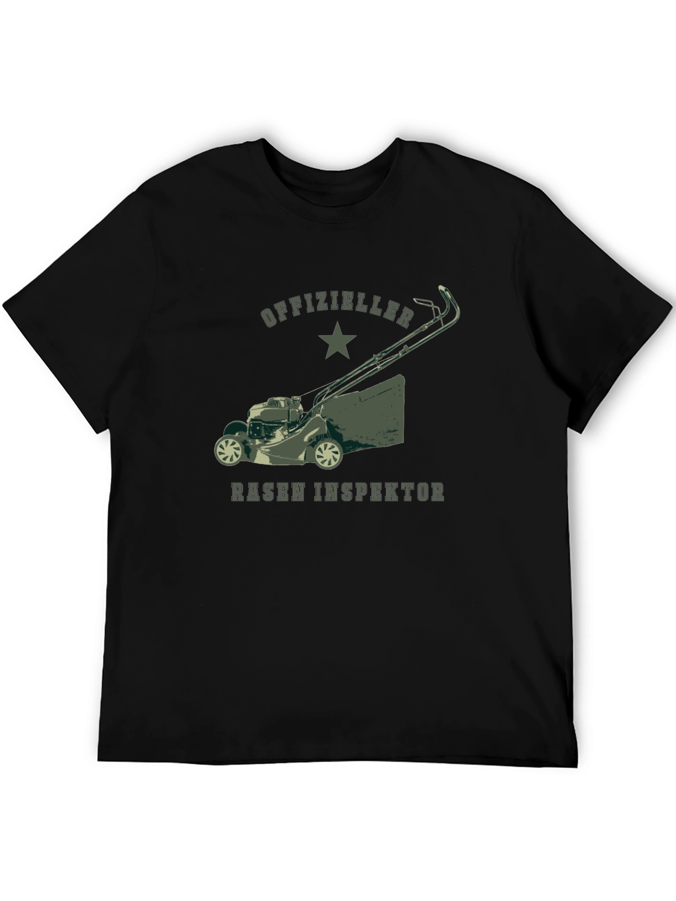 Officially Lawn Inspector Tee - Black T-Shirt