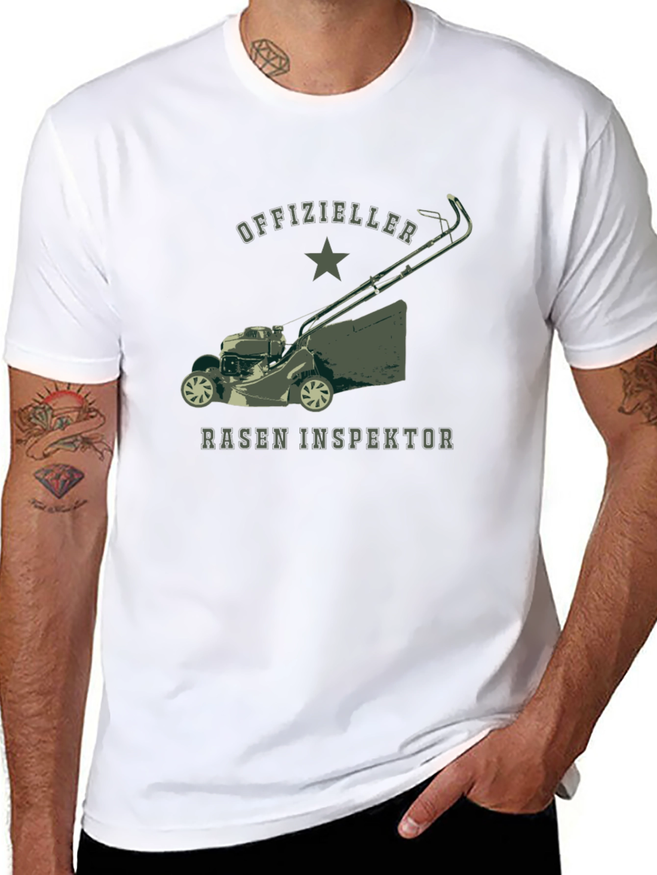 Officially Lawn Inspector Tee - Black T-Shirt