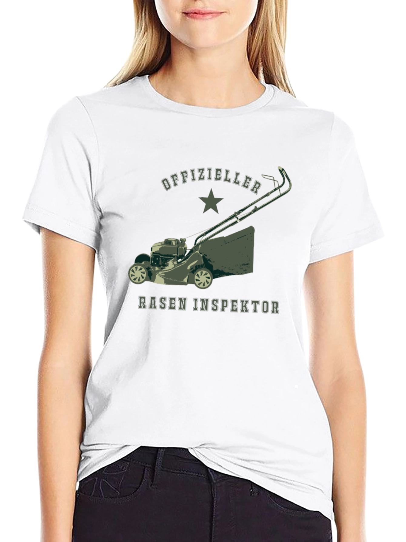 Officially Lawn Inspector Tee - Black T-Shirt