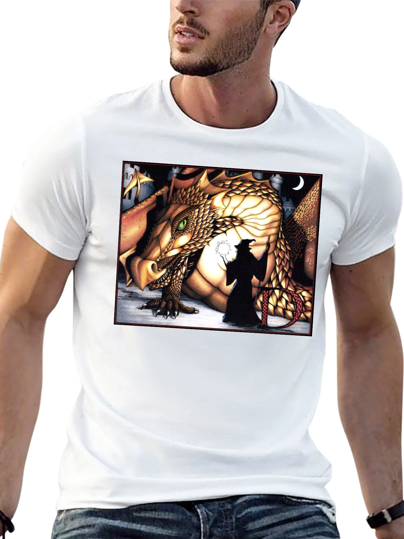 Dragon & Wizard Graphic Tee