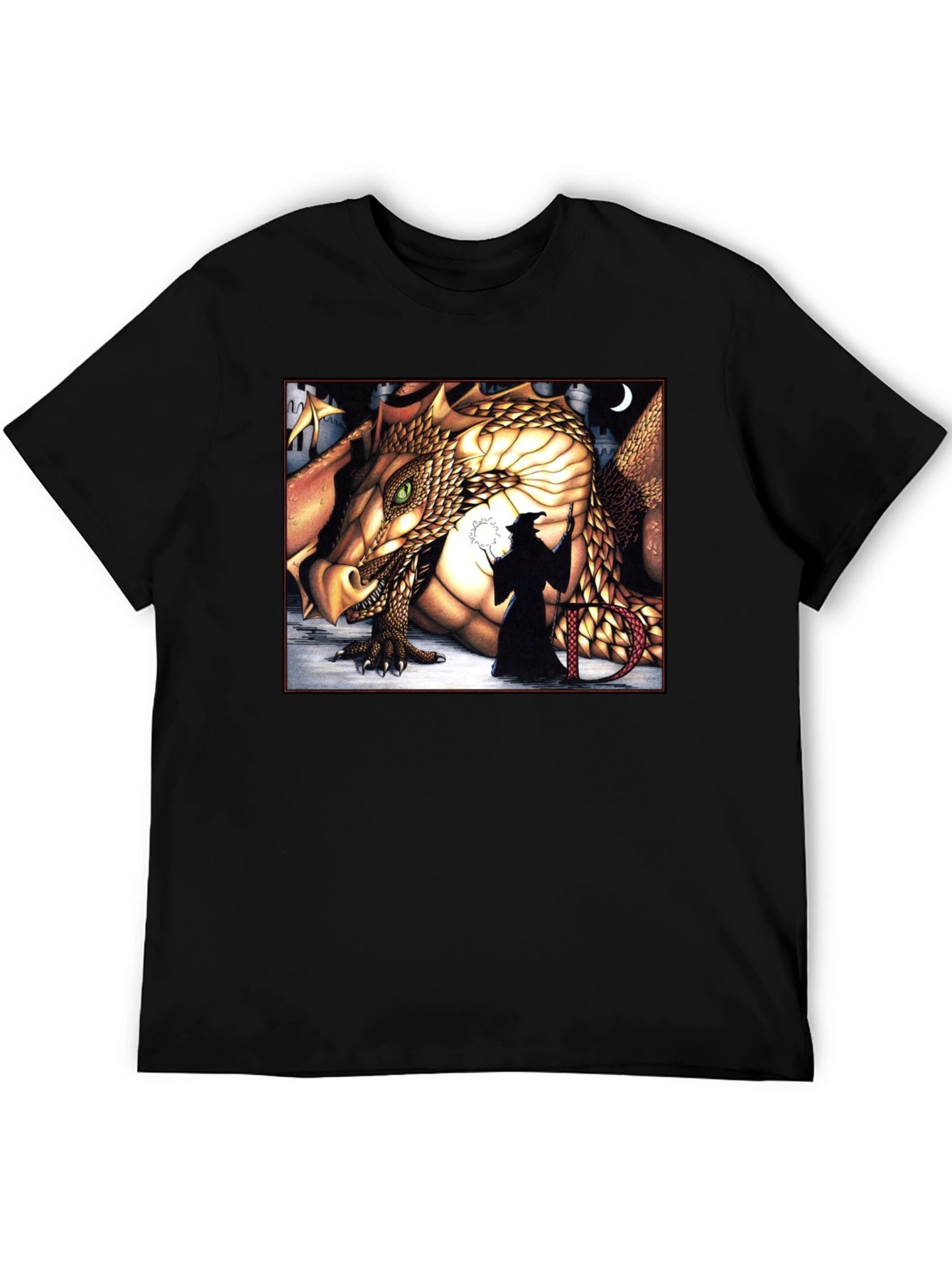 Dragon & Wizard Graphic Tee
