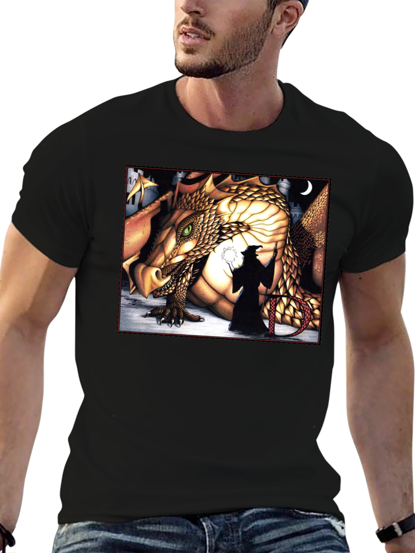 Dragon & Wizard Graphic Tee