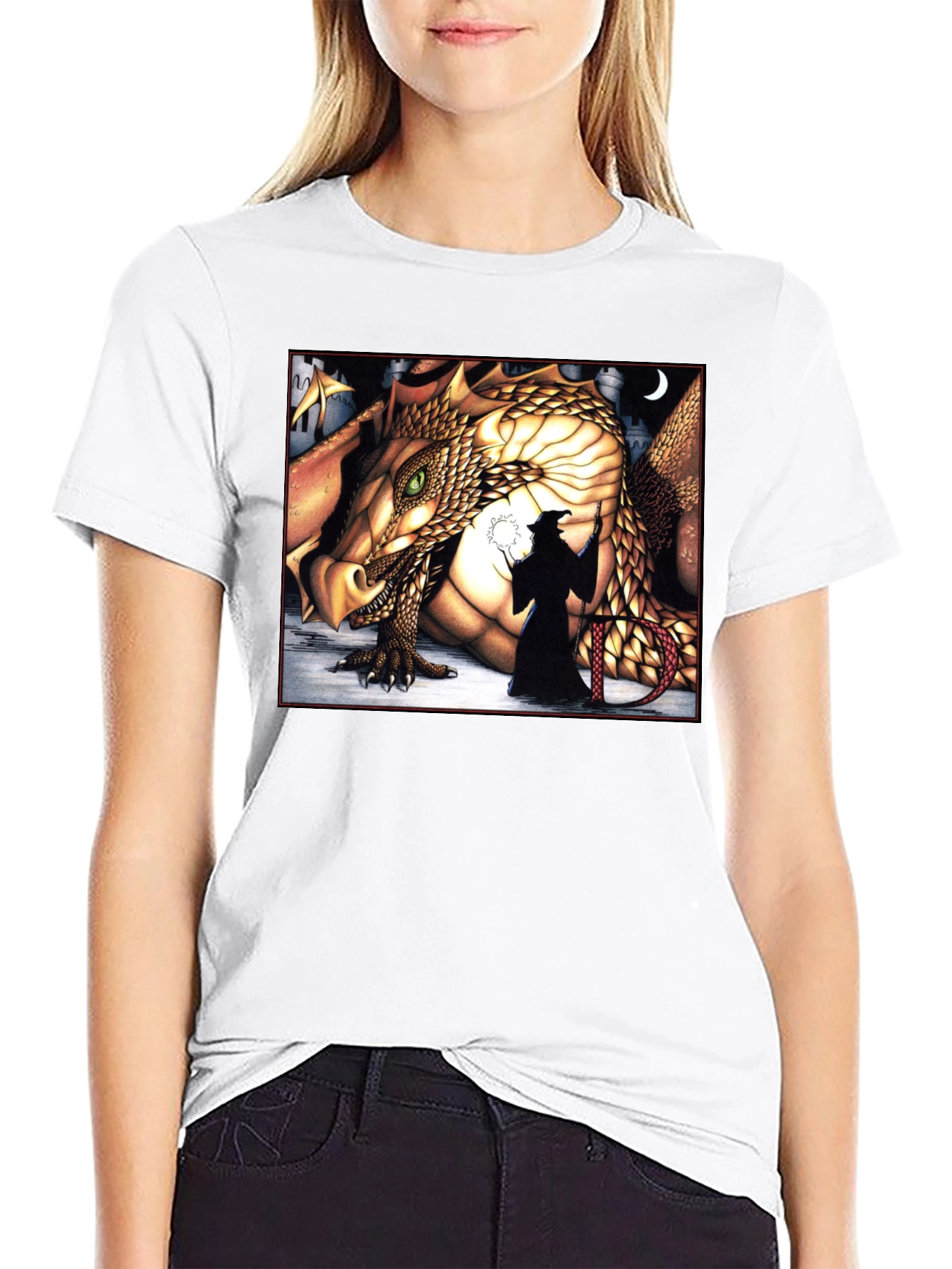 Dragon & Wizard Graphic Tee