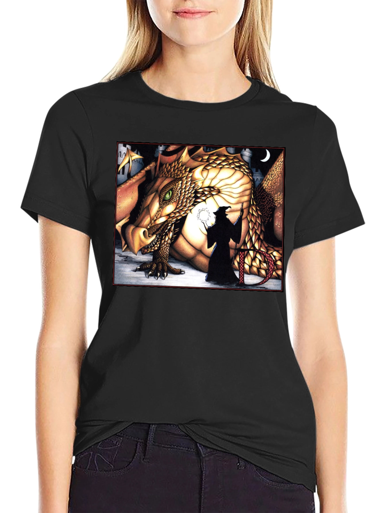 Dragon & Wizard Graphic Tee