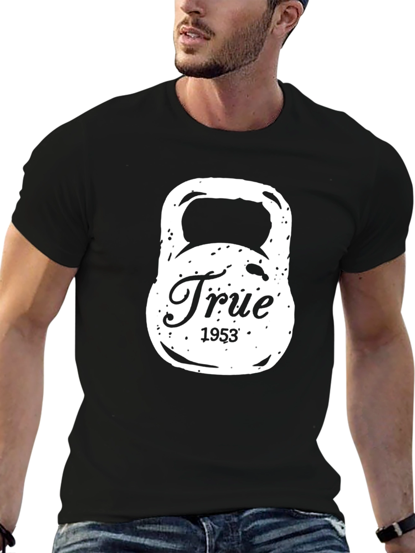 True 1953 Kettlebell Black T-Shirt