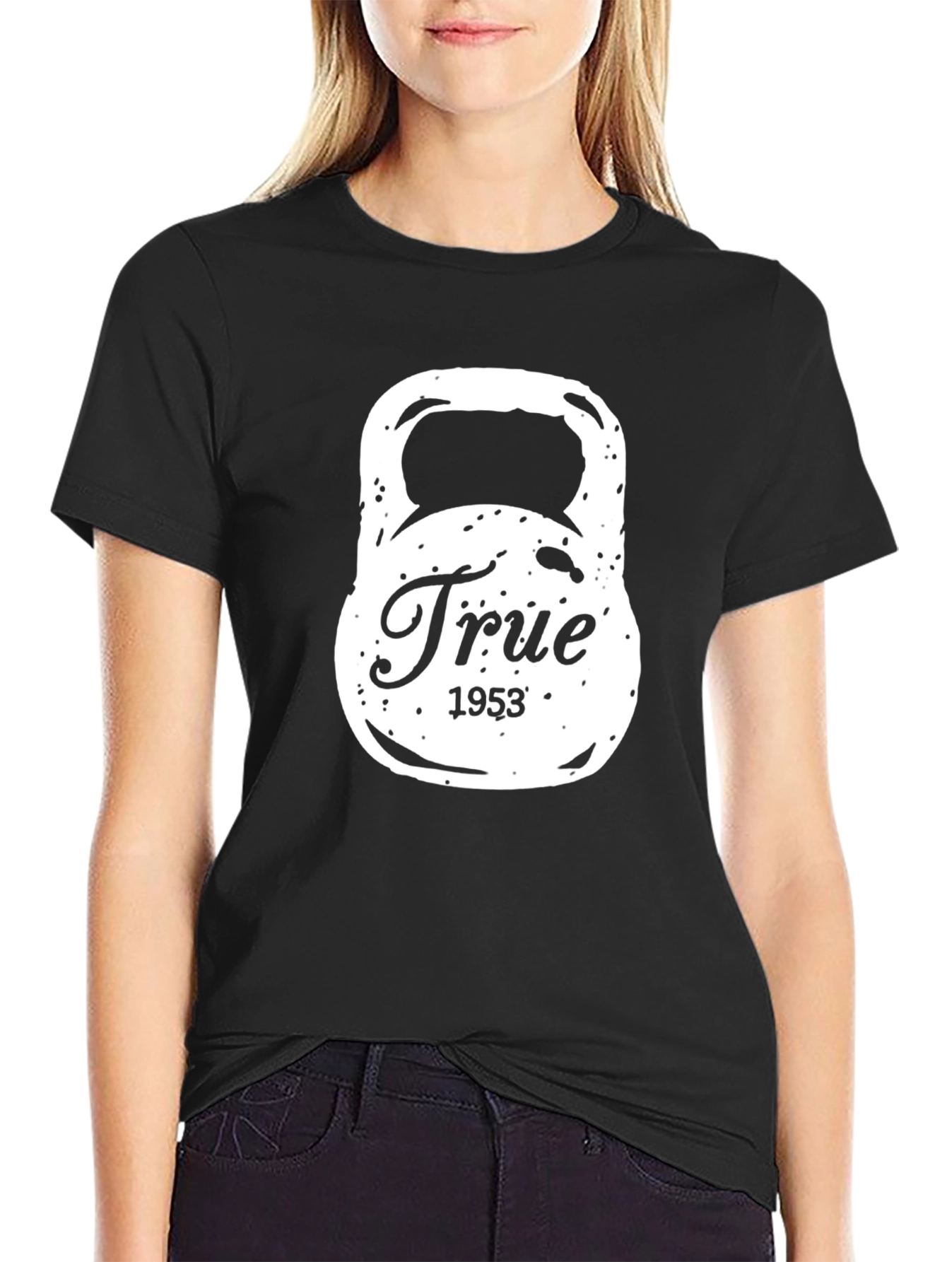 True 1953 Kettlebell Black T-Shirt