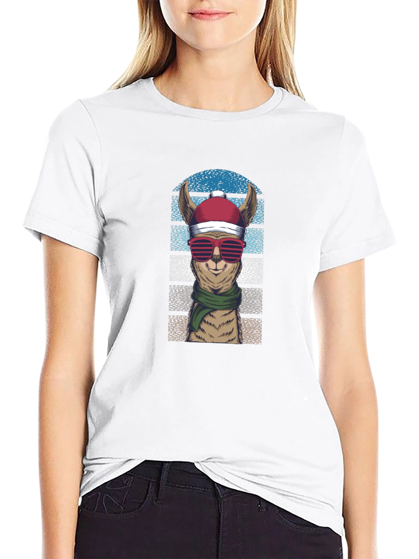 Llama Christmas T-Shirt: Festive Holiday Apparel