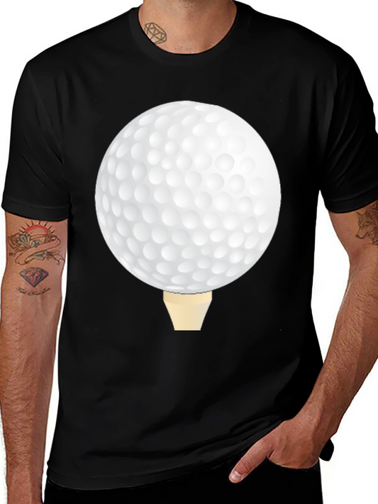 Golf Ball Tee Black T-Shirt