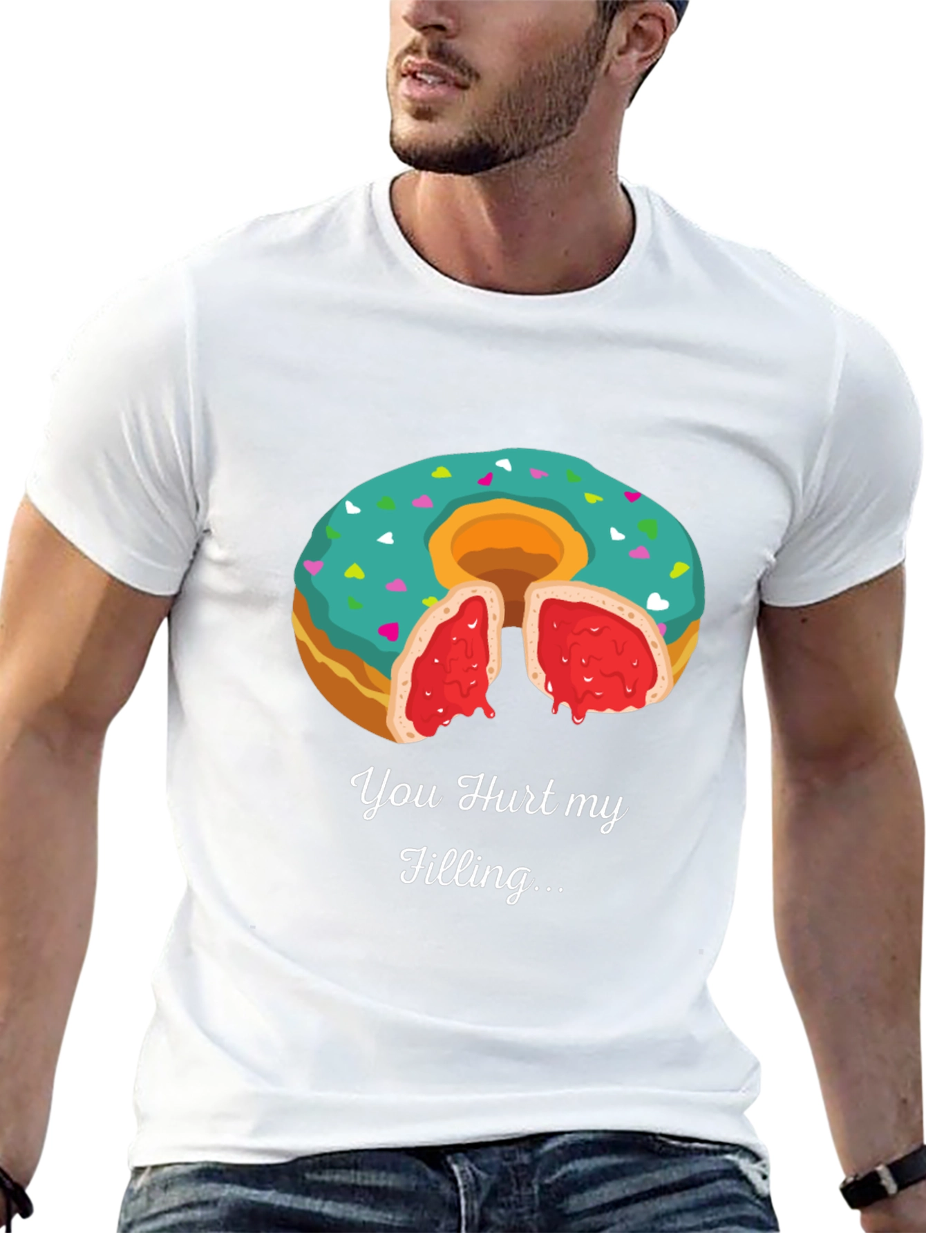 You Hurt My Filling Funny Donut T-Shirt