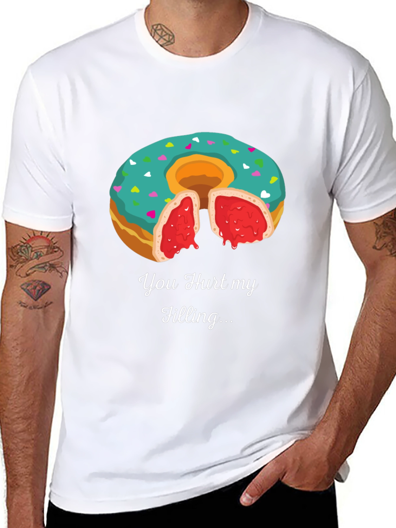 You Hurt My Filling Funny Donut T-Shirt