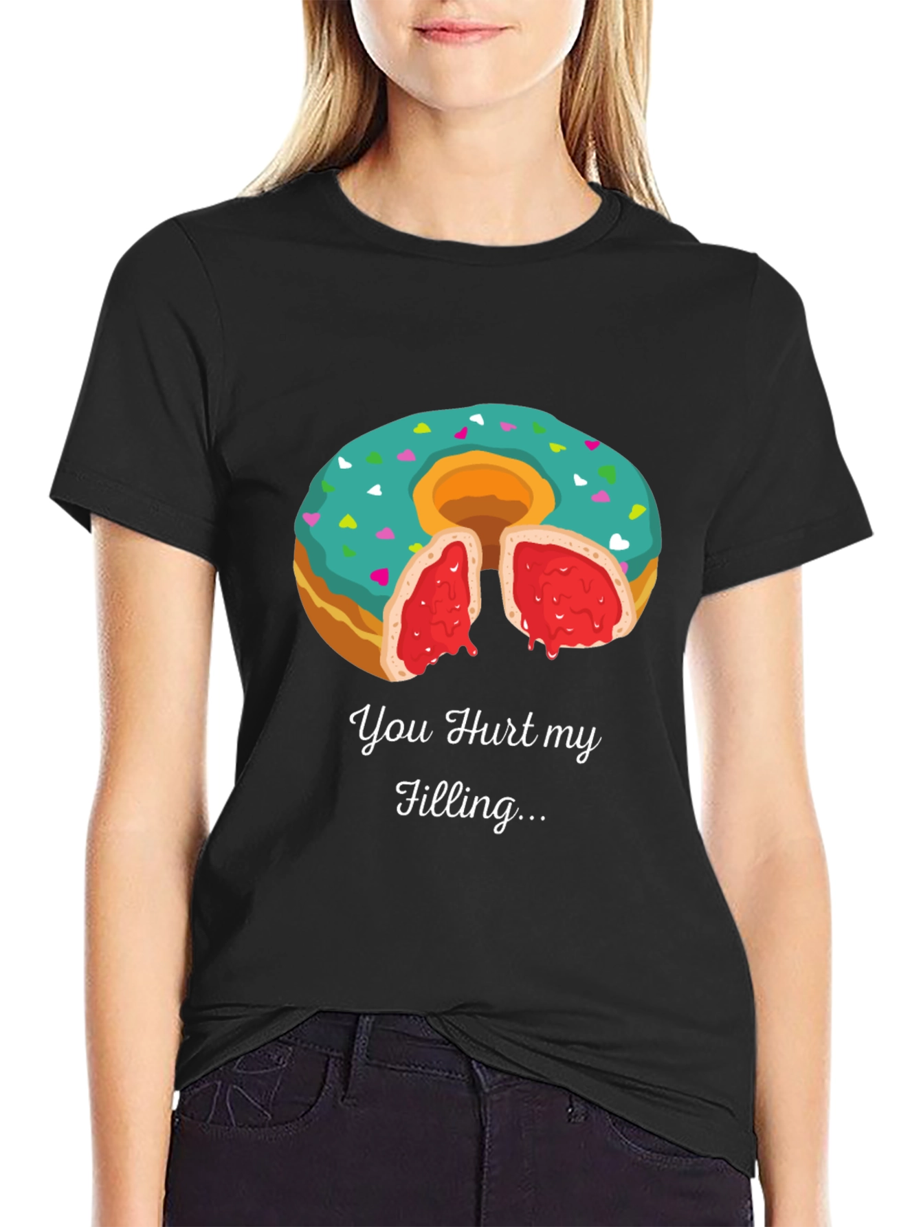 You Hurt My Filling Funny Donut T-Shirt