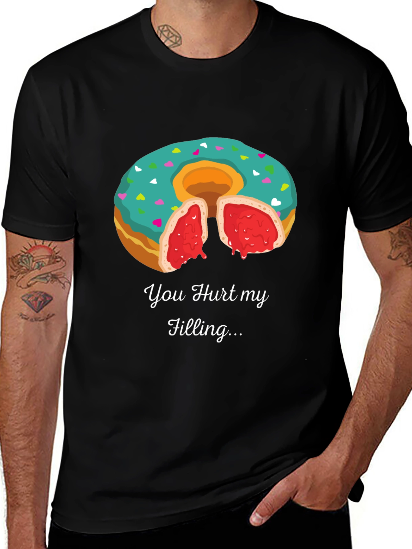 You Hurt My Filling Funny Donut T-Shirt