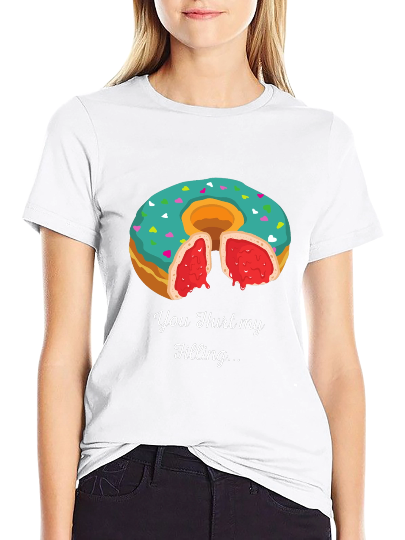 You Hurt My Filling Funny Donut T-Shirt