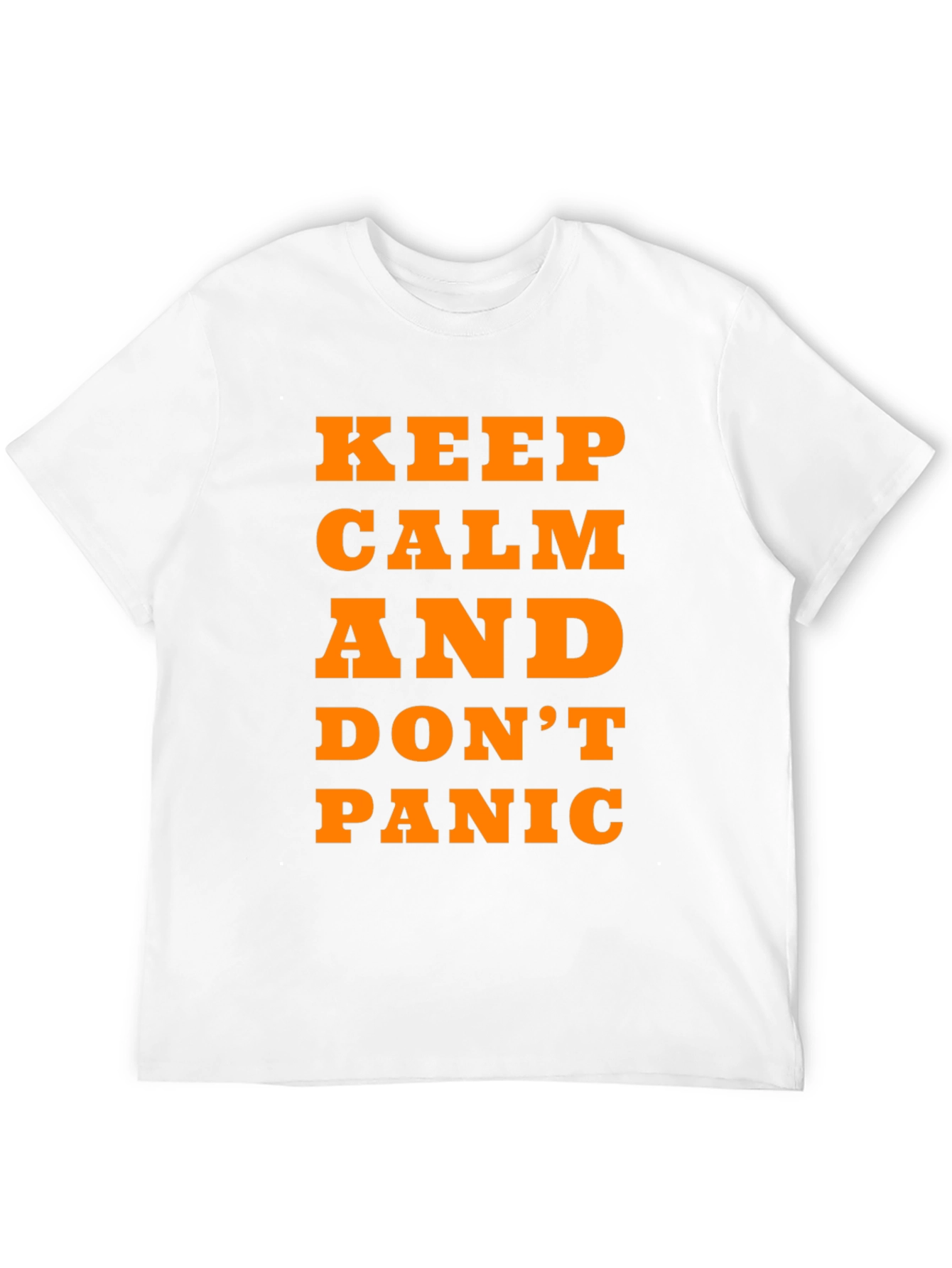 Keep Calm and Dont Panic T-Shirt - Black
